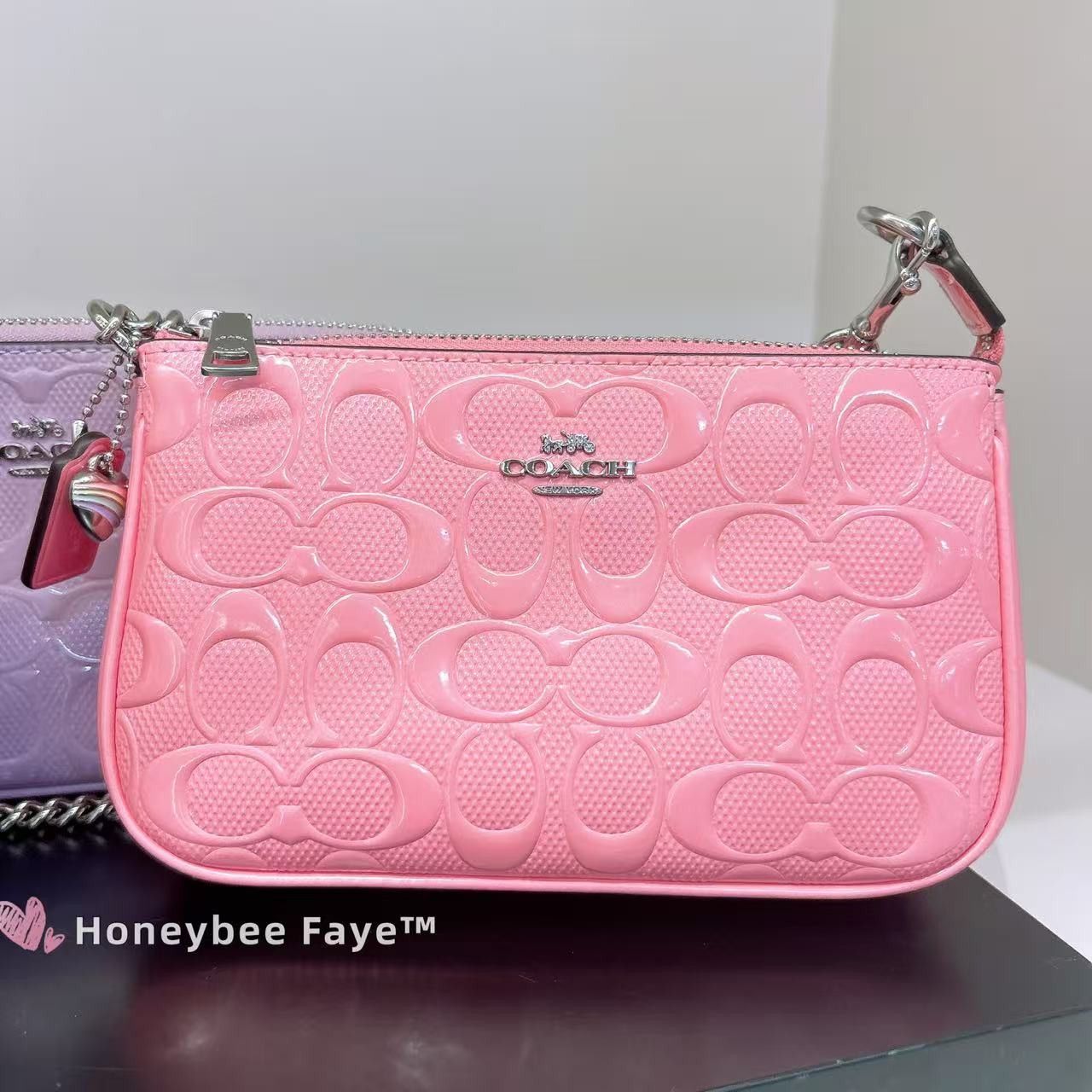 Coach Nolita 19 In Signature Leather With Heart Charm CCZ27 Size ONE SIZE - 4 Thumbnail