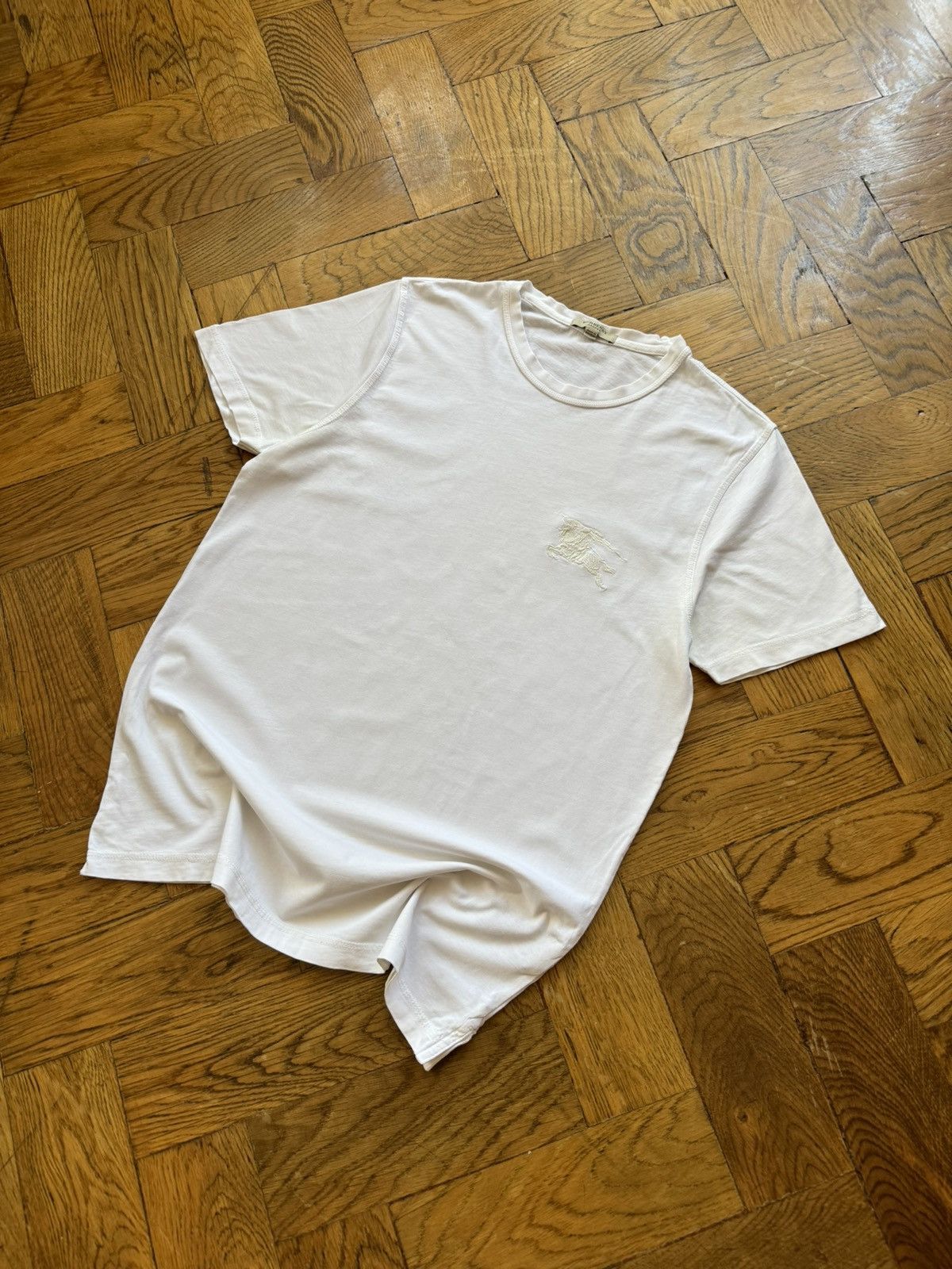 Burberry × Designer × Vintage Burberry logo sample t shirt Size US M / EU 48-50 / 2 - 1 Thumbnail