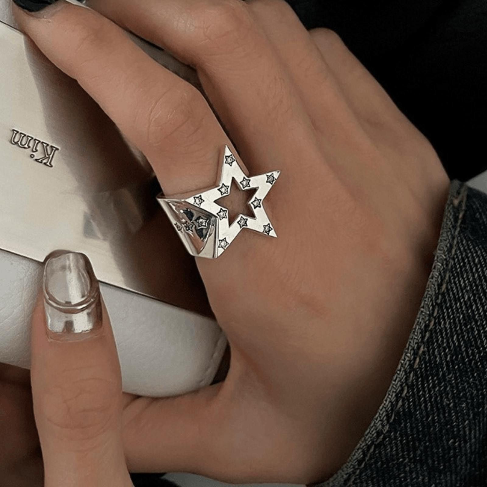Jewelry STAR Chunky Ring Size ONE SIZE - 2 Thumbnail