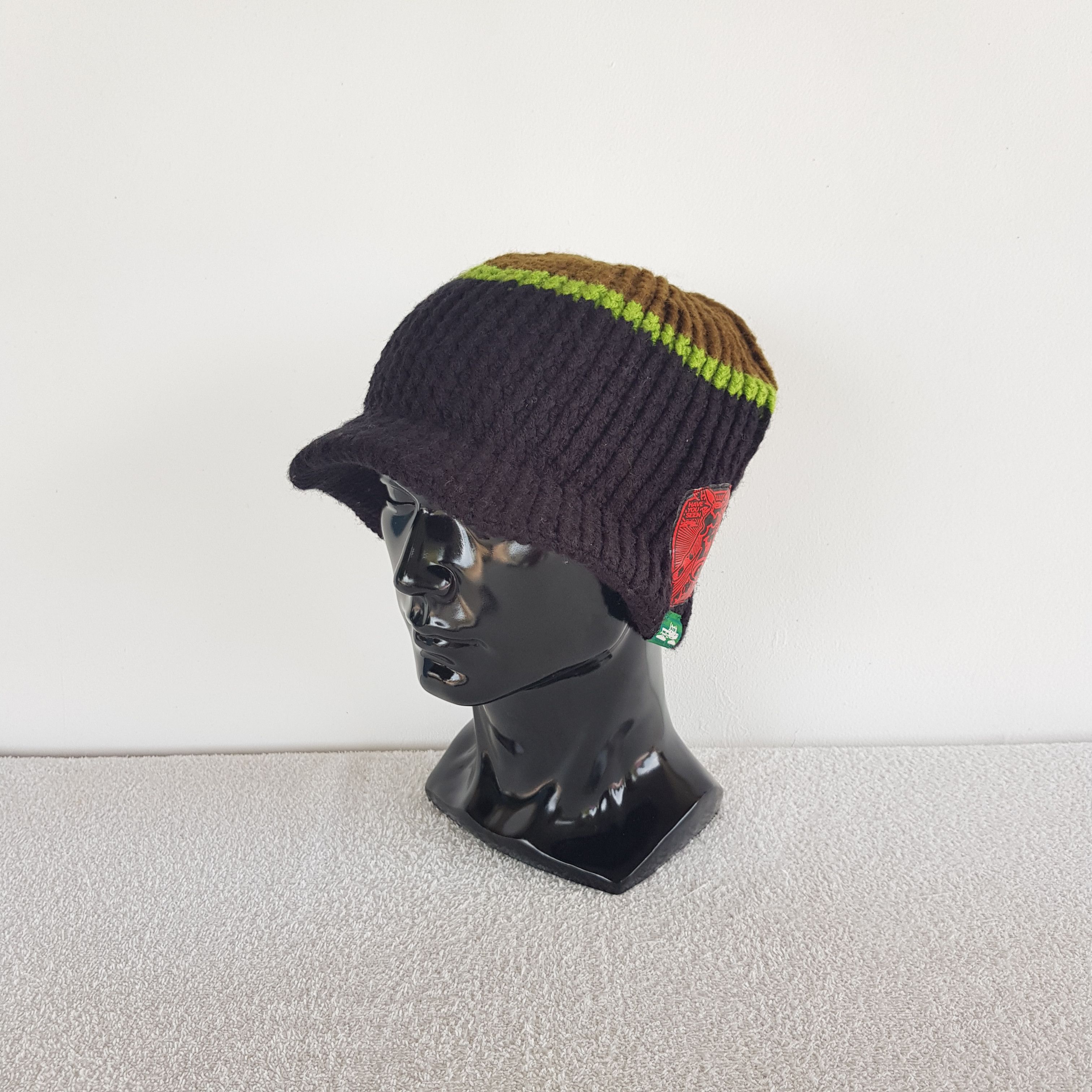 Japanese Brand Vintage Spacecraft Beanie Ribbed Knit Brim Snow Caps Hats. Size ONE SIZE - 1 Thumbnail