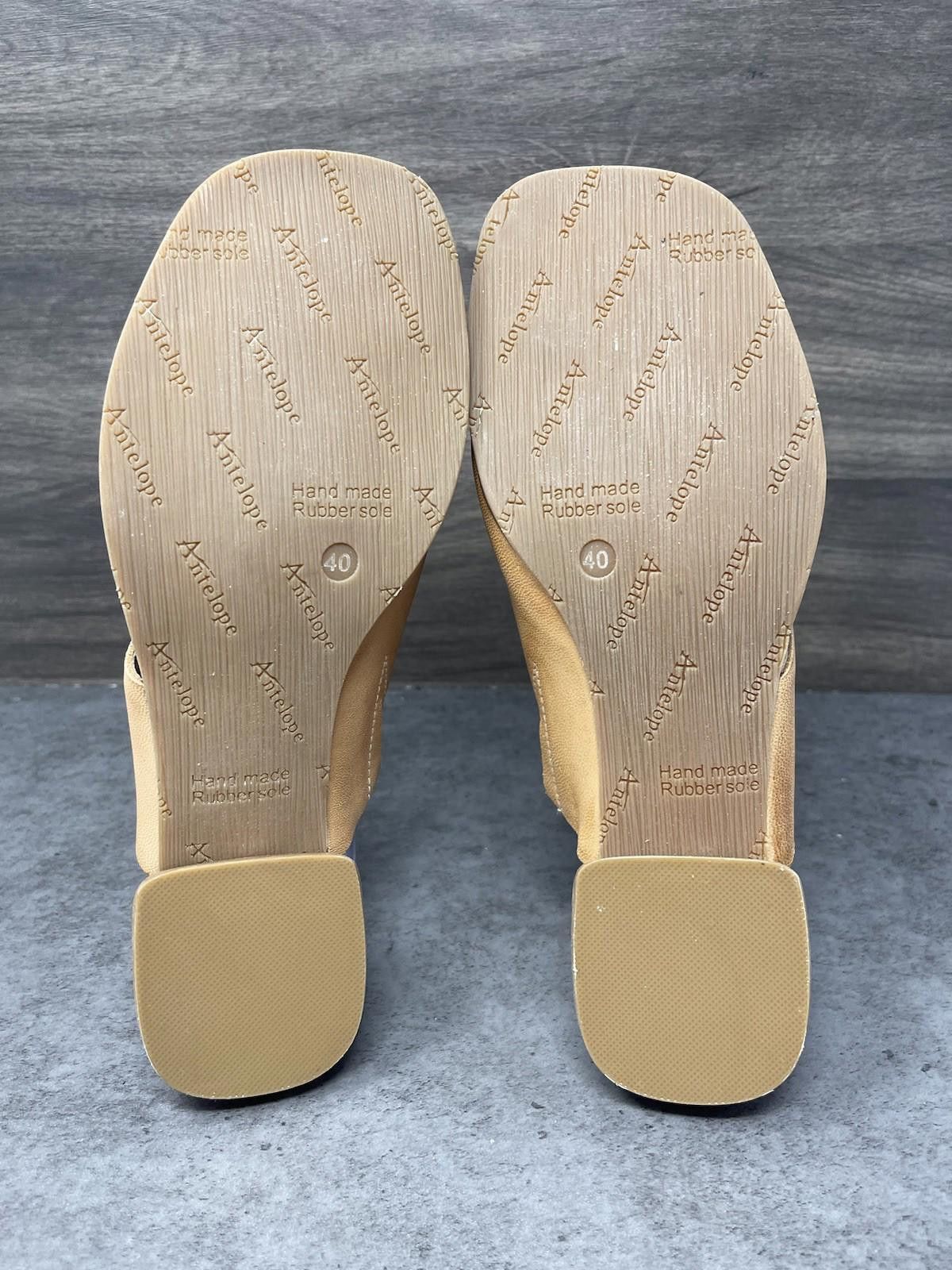 Other Antelope Sandals Womens Size 9 (40) Brown Tan Leather Toe Size US 9 / IT 39 - 8 Thumbnail