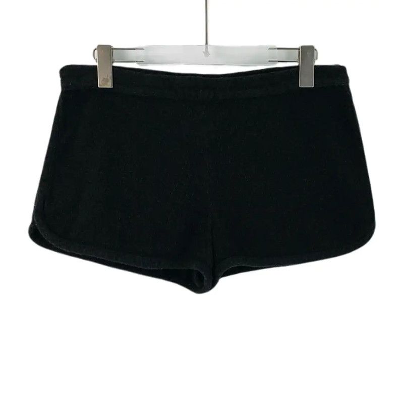 Chanel Chanel Black Cotton Women's Shorts 0089 Size 23" - 1 Thumbnail