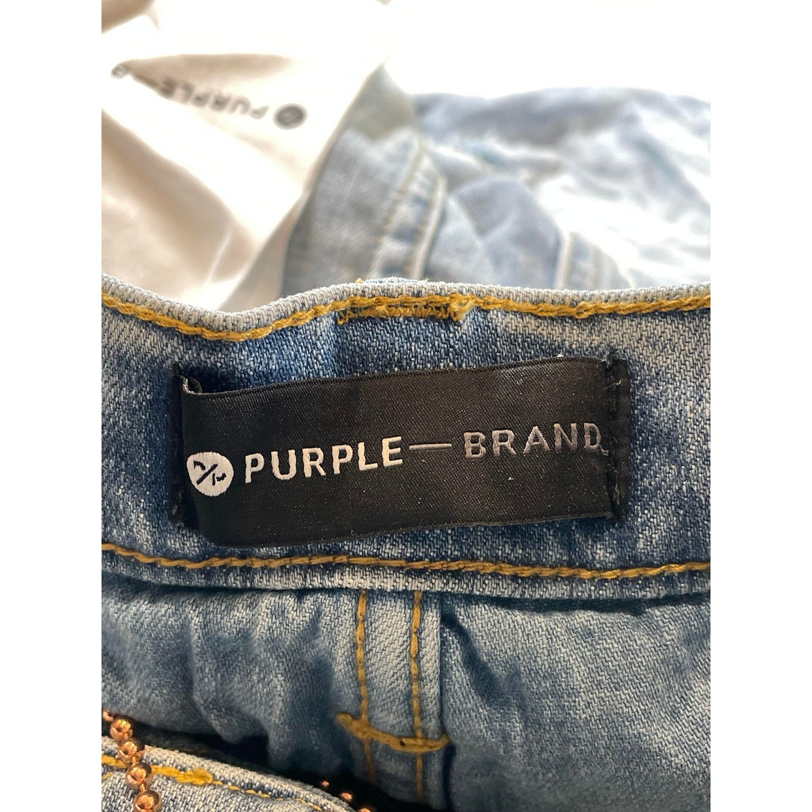 Purple Brand Purple Brand Light Wash Knee Rip Jeans Size US 36 / EU 52 - 8 Thumbnail