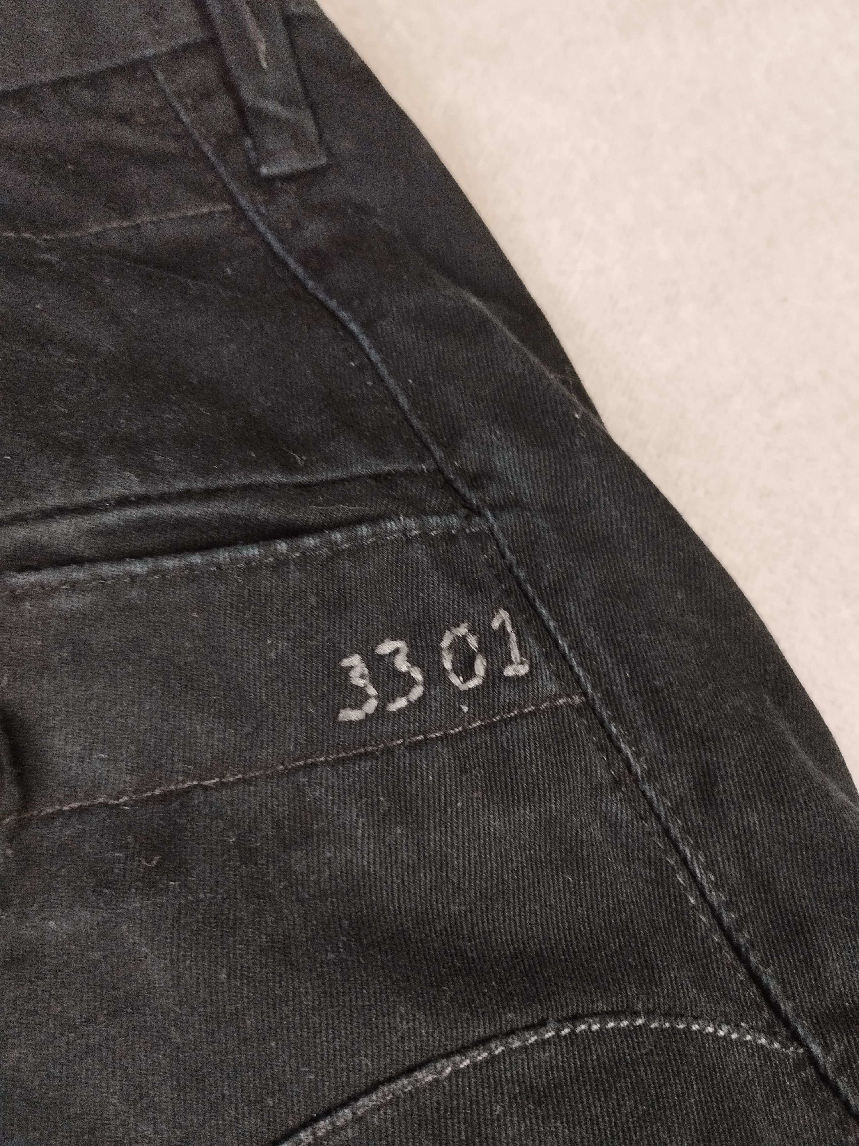 G-Star G Star Raw 3301 biker styled denim jeans Size US 32 / EU 48 - 5 Thumbnail