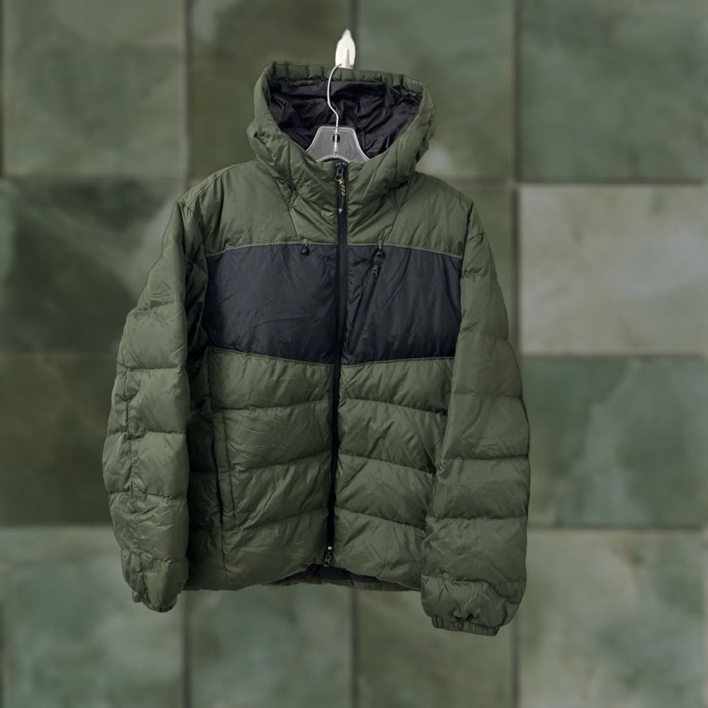 Lands' End Lands' End Hooded Puffer Jacket Mens M Green Full Zip Insulated Nylon Coat Size US M / EU 48-50 / 2 - 1 Thumbnail