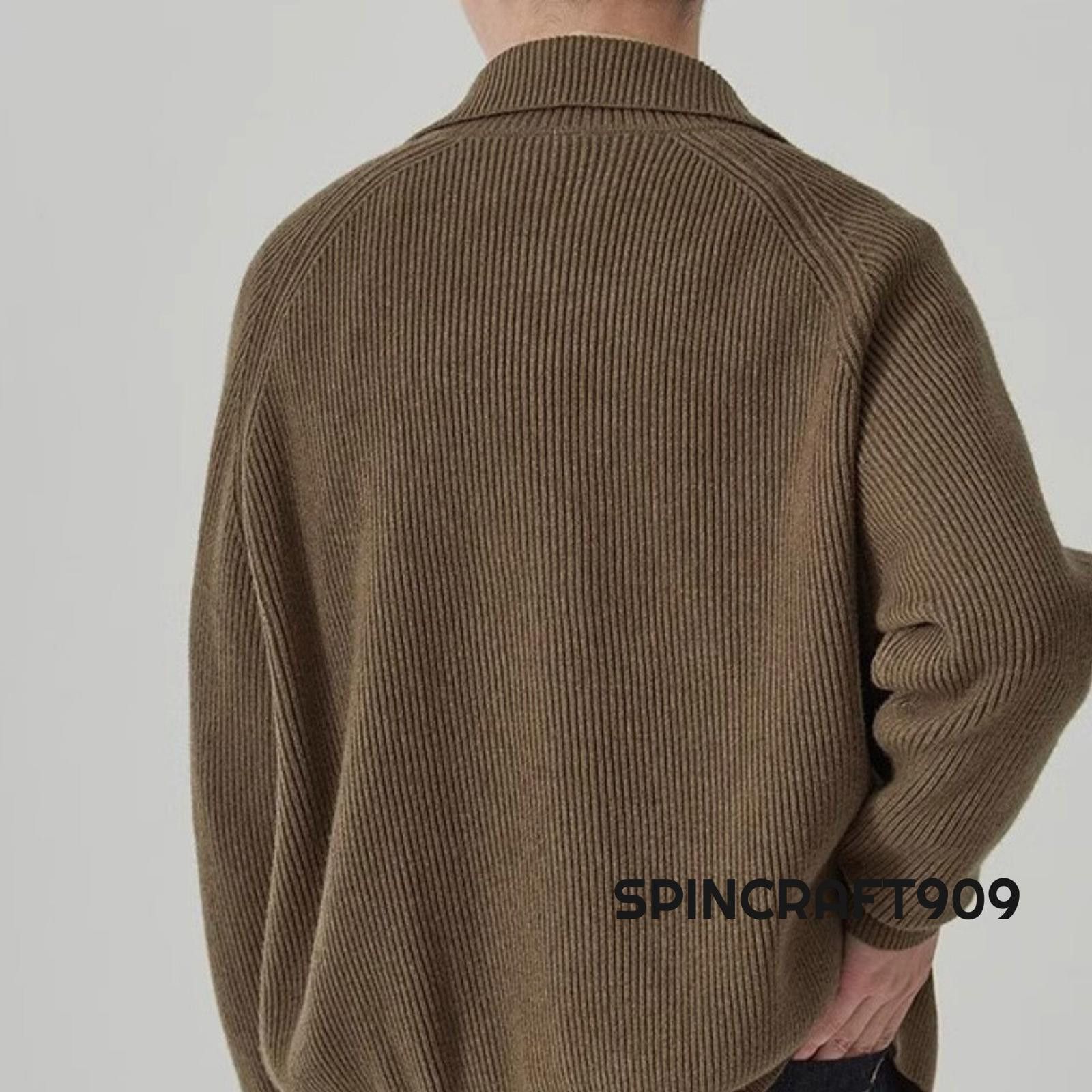 Vintage Brown Button Cardigan Sweater Size US L / EU 52-54 / 3 - 4 Thumbnail