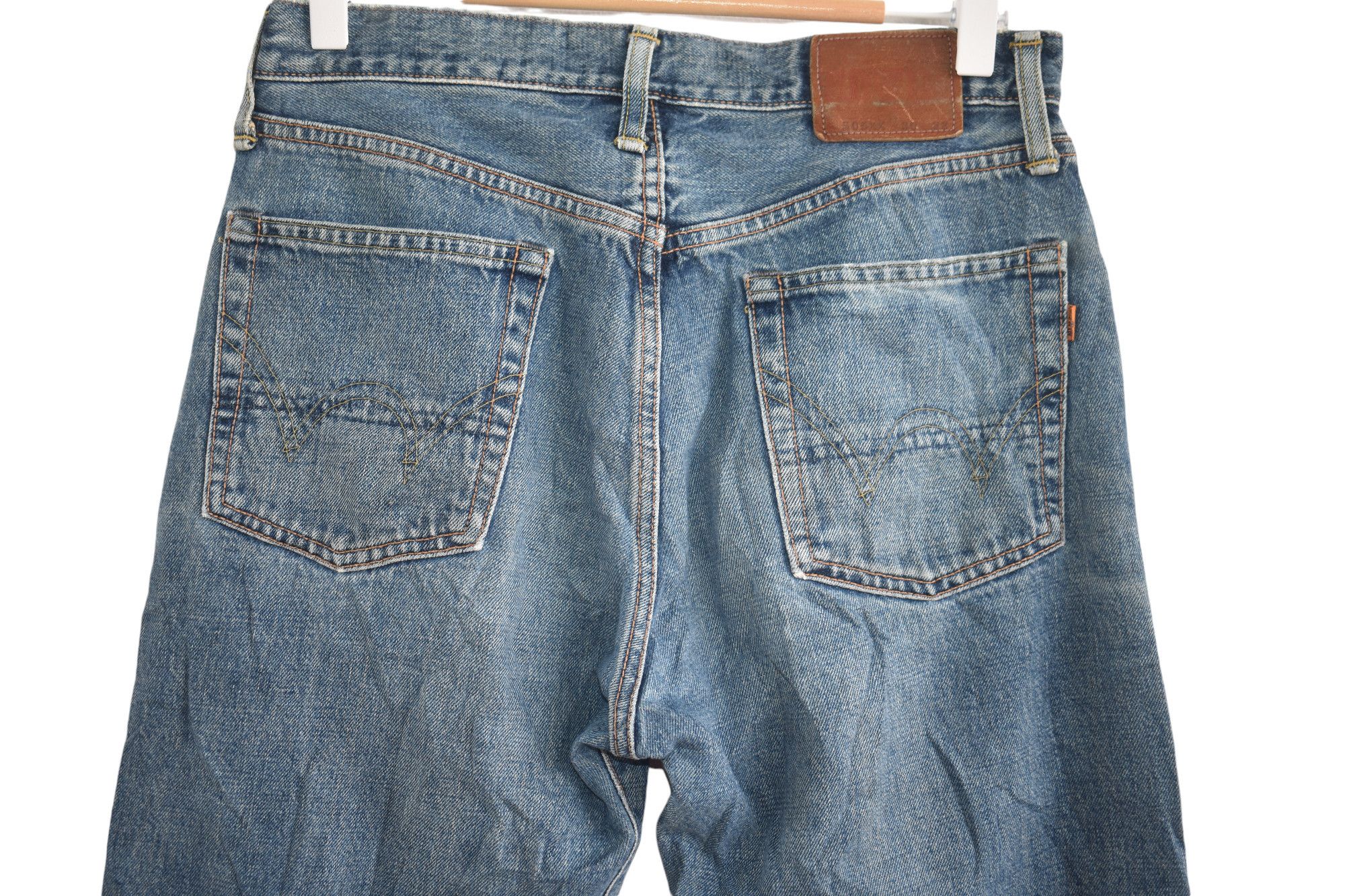 Edwin × Vintage Rare Faded 🔥 Edwin 505XX Selvedge W29 Size US 29 - 4 Thumbnail