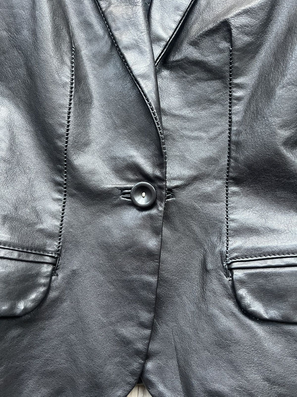 10sei0otto Dieciseizerootto leather blazer Size M / US 6-8 / IT 42-44 - 4 Thumbnail