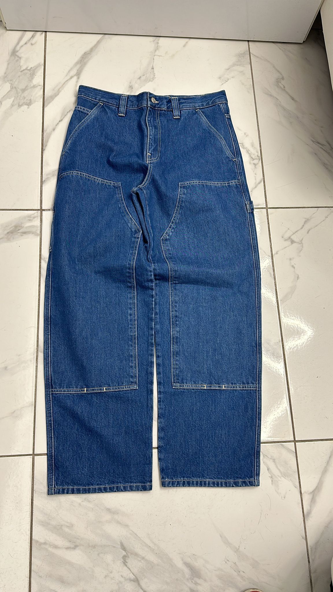 Stussy Stüssy Double Knee Work Pant Blue Size 30 Size US 30 / EU 46 - 4 Thumbnail