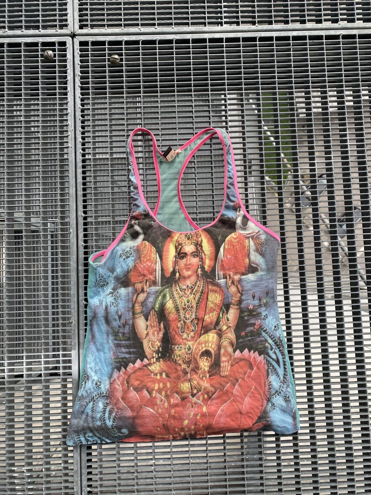 Roberto Cavalli Vintage Roberto Cavalli Shiva Y2K Streetwear Tank Top Size L / US 10 / IT 46 - 1 Thumbnail