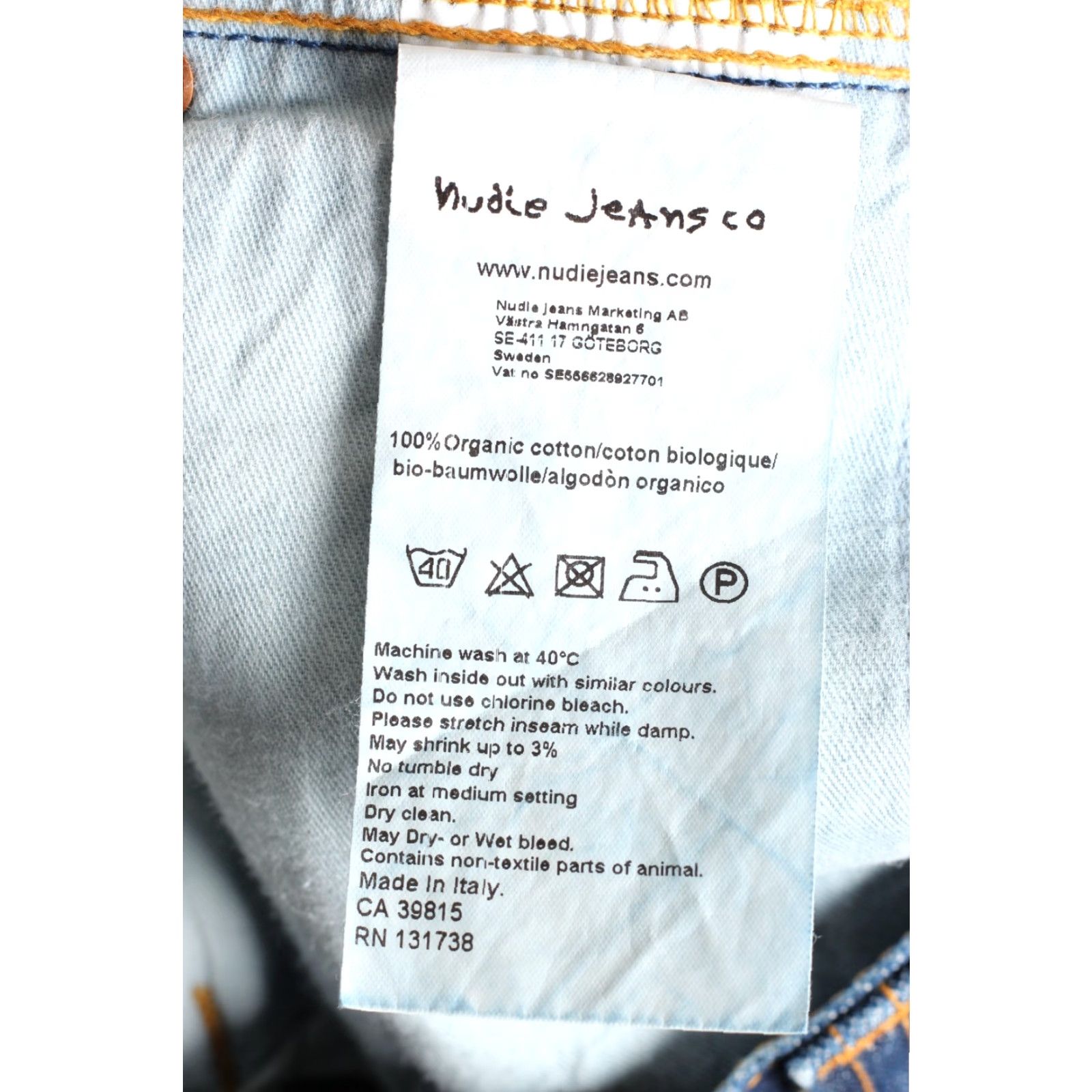 Nudie Jeans NUDIE JEANS SLIM JIM ORG DRY BROKEN TWILL Jeans Men Size W29 L32 29/32 Blue 5-Pocket Denim Straight Vintage No Size US 29 - 8 Thumbnail