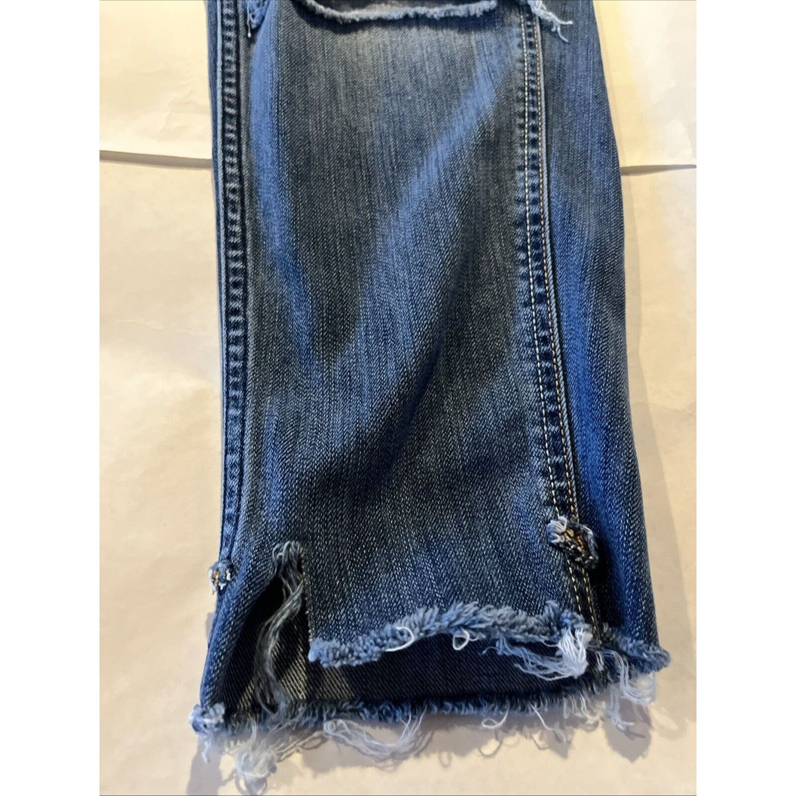 Abercrombie & Fitch Abercrombie & Fitch Womens 30x25 Jeans Blue Denim Distressed Size 30" / US 8 / IT 44 - 5 Thumbnail