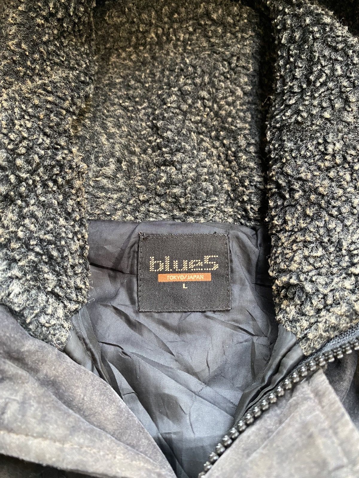 Japanese Brand JAPANESE BRAND BLUE5 TOKYO JAPAN FUR FADED JACKET Size US L / EU 52-54 / 3 - 6 Thumbnail