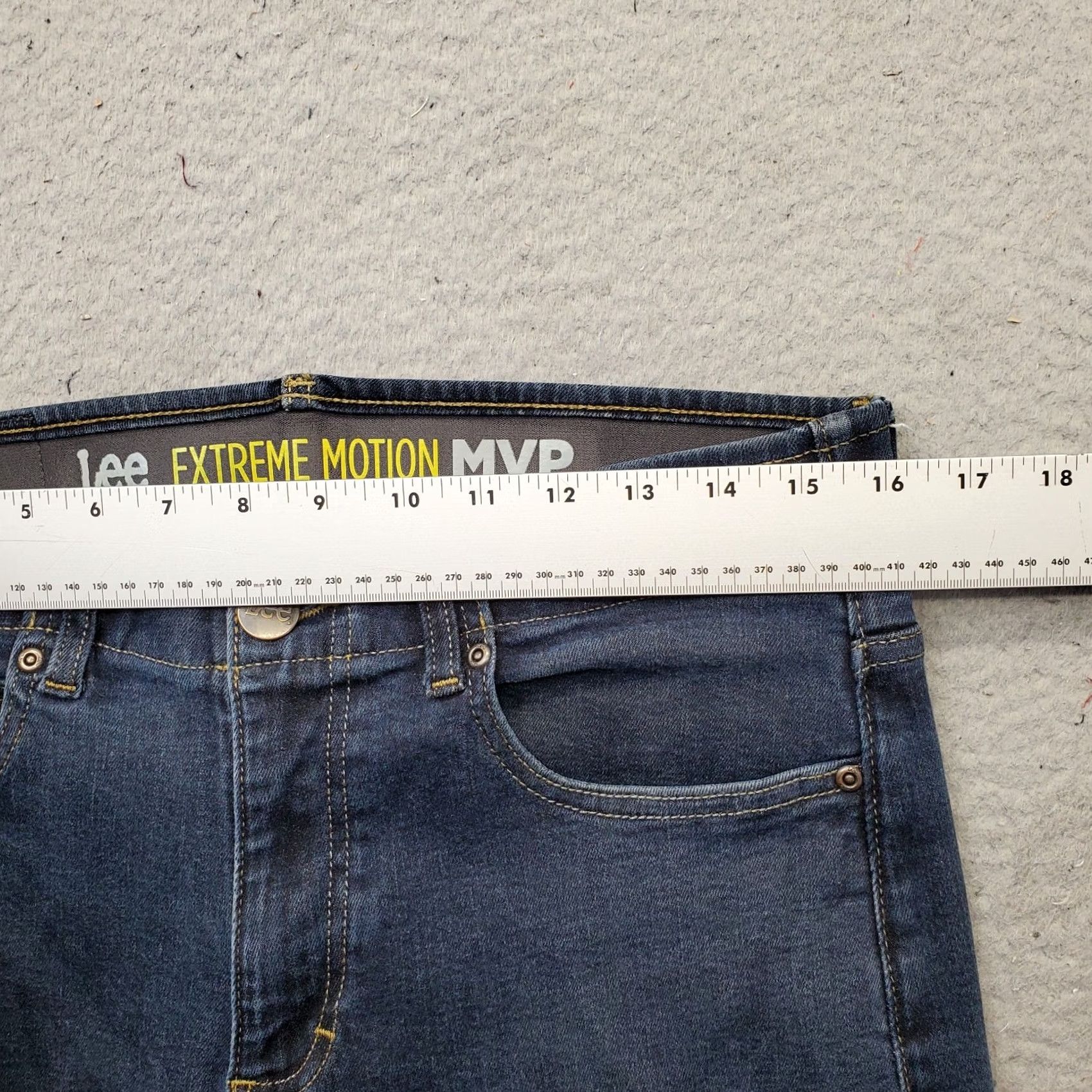 Lee Lee Mens Jeans 33x30 Blue Extreme Motion Slim Fit Tapered Leg - 5-Pocket Denim Stretch Size US 33 - 6 Thumbnail