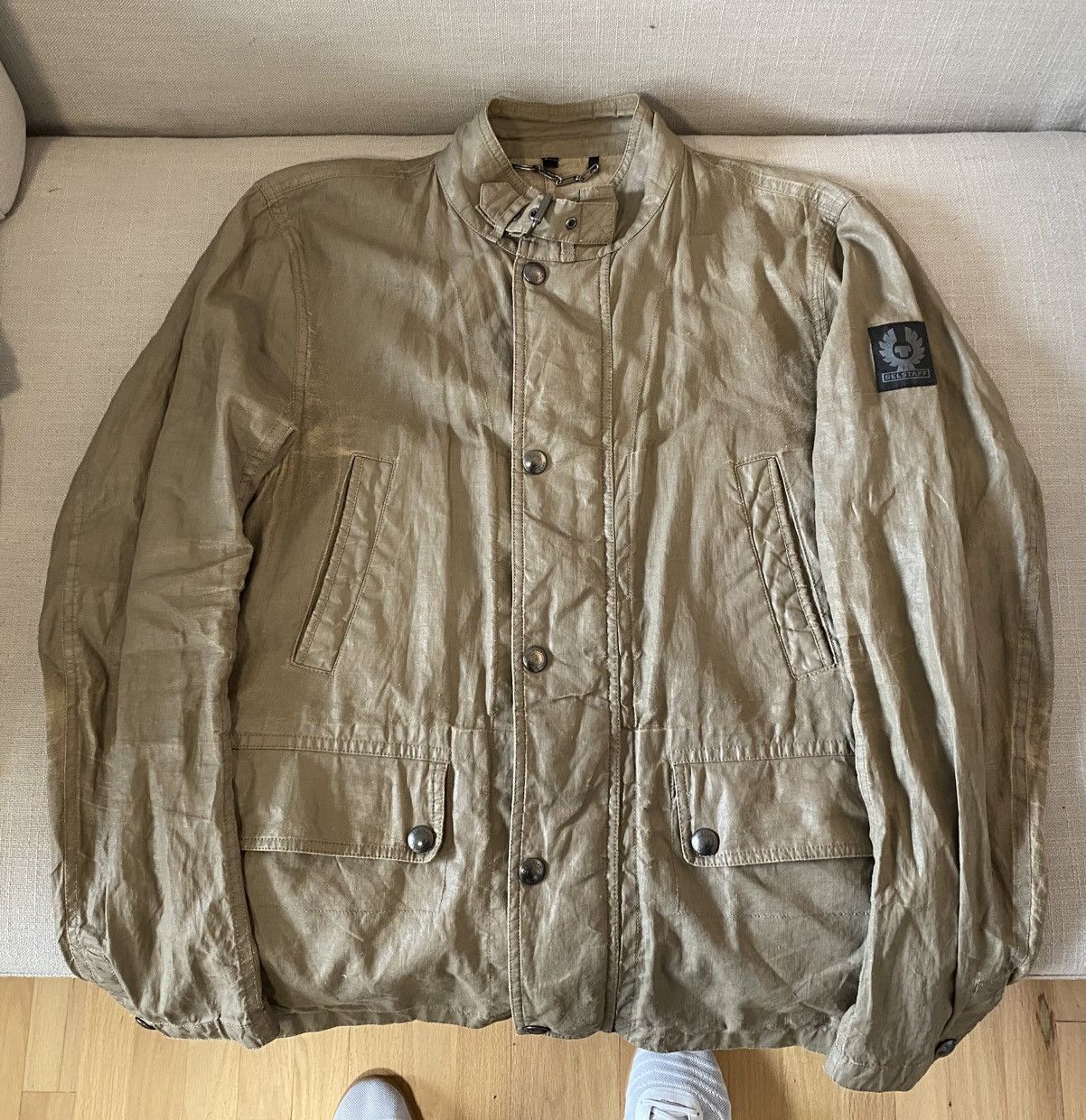 Belstaff BELSTAFF Waxed Linen Jkt - Great Condition (Patina) Sz. 50 Size US M / EU 48-50 / 2 - 2 Thumbnail