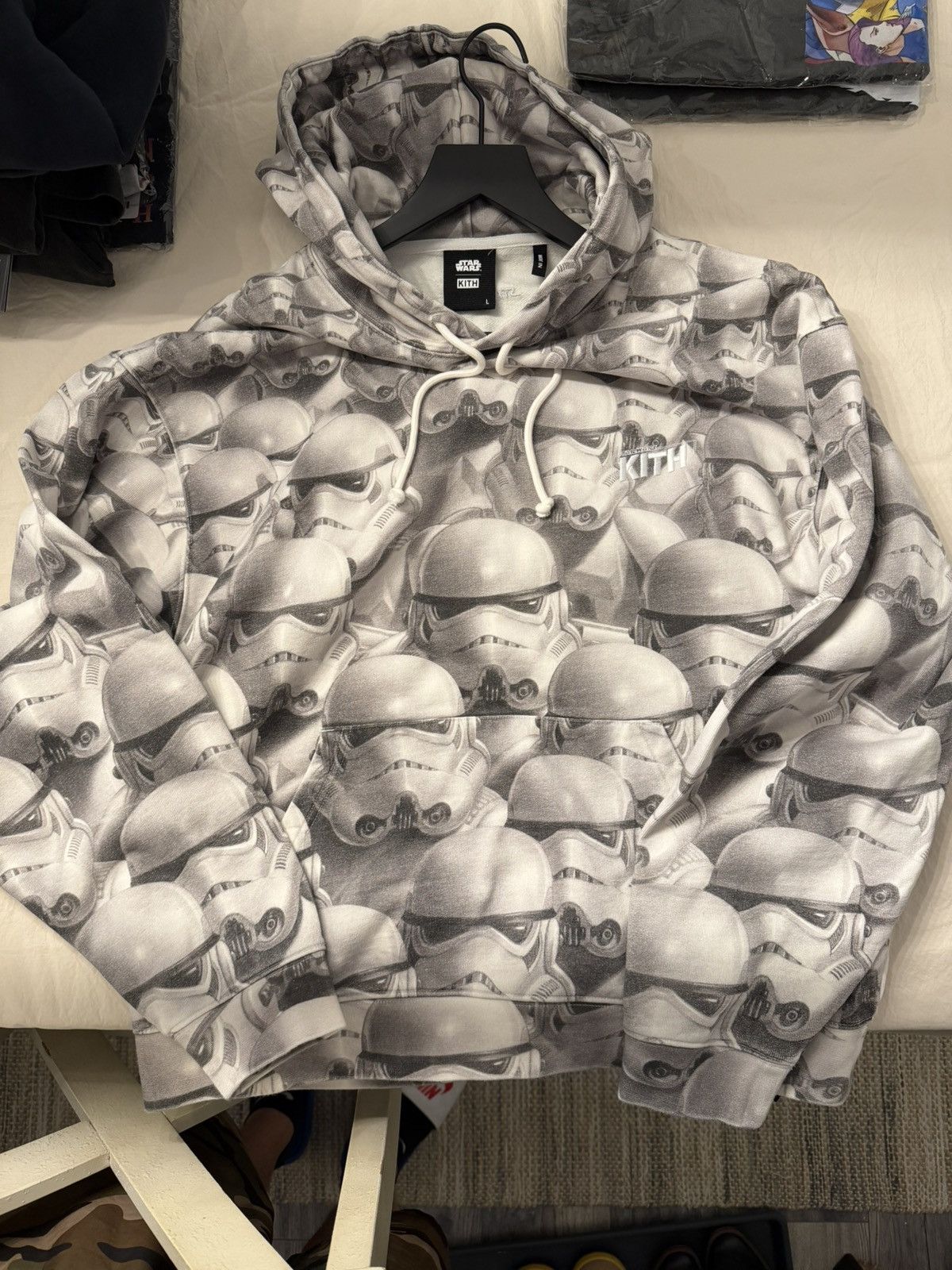 Kith Star wars Storm Trooper Hoodie size large Brand New