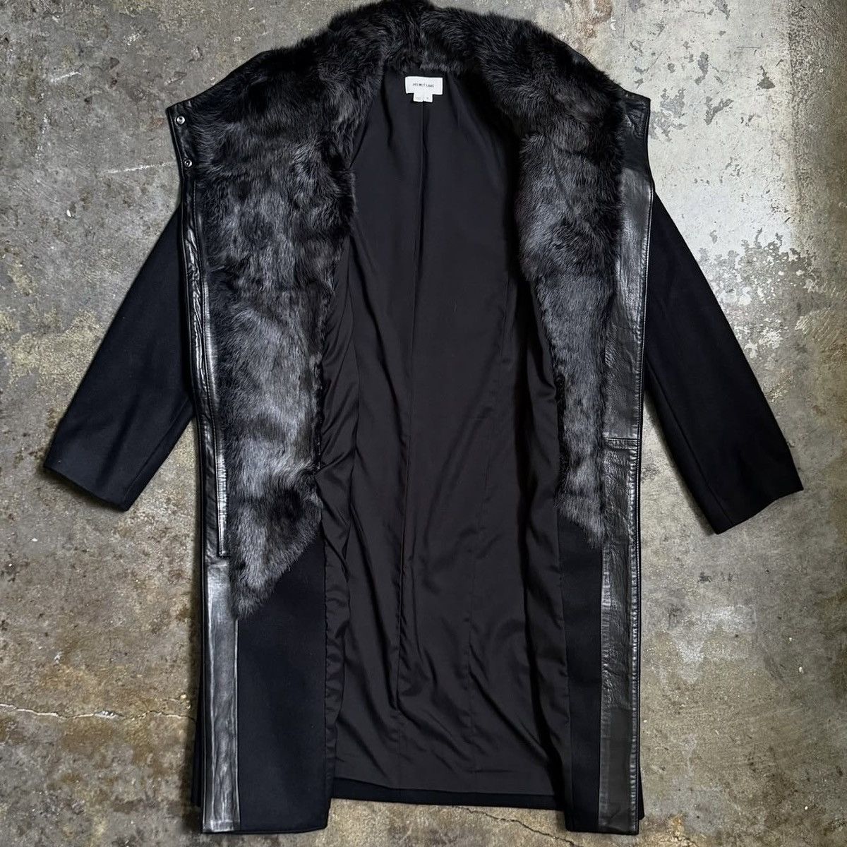 Helmut Lang HELMUT LANG RABBIT FUR TRENCH- BLACK - S Size S / US 4 / IT 40 - 5 Thumbnail