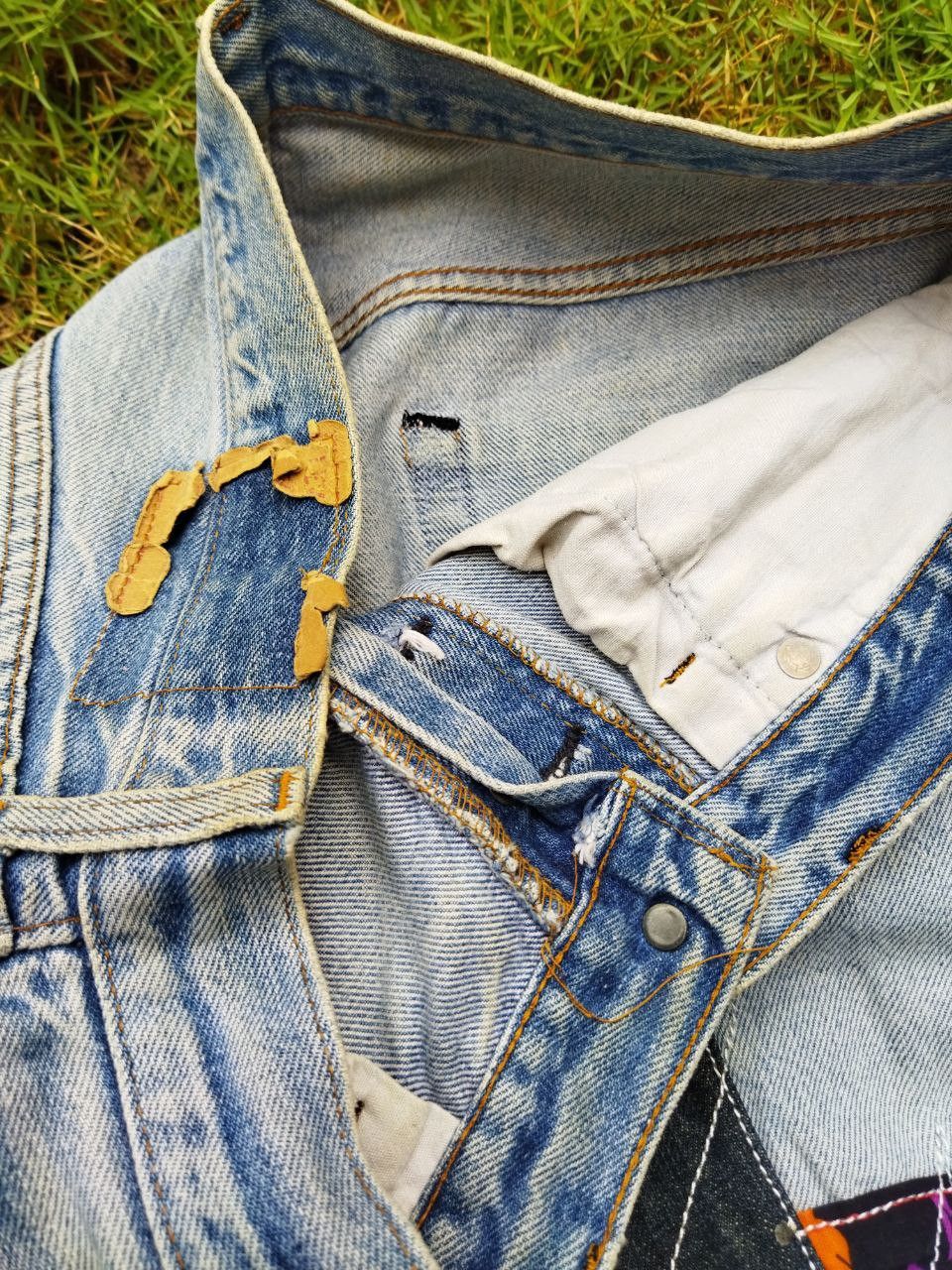 Levi's Vintage Clothing Levis Vintage 501 Redline Custom Boro Patchwork Jeans Size US 34 / EU 50 - 8 Thumbnail