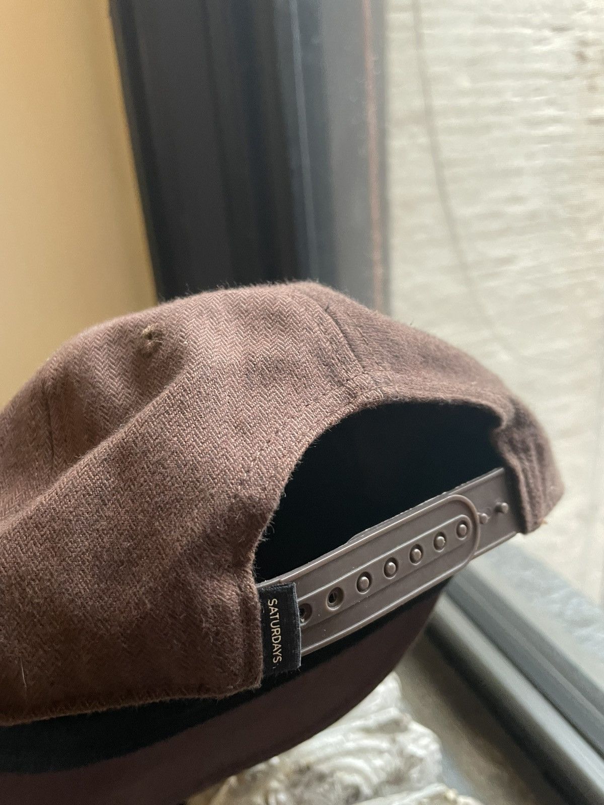 Saturdays NYC Satirdays NYC Brown Herringbone Cap Size ONE SIZE - 2 Thumbnail