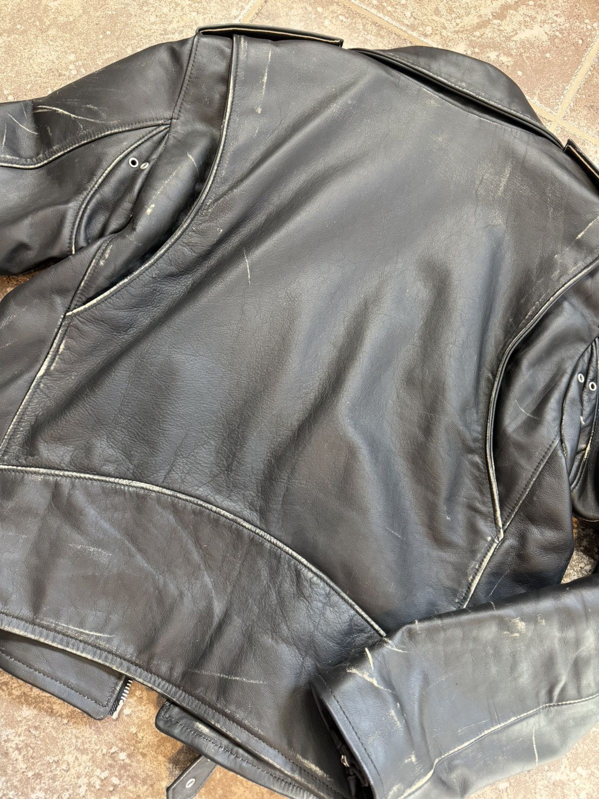 John Elliott John Elliott Leather Rider Moto Drifter Black Jacket Size 3 Size US L / EU 52-54 / 3 - 10 Thumbnail