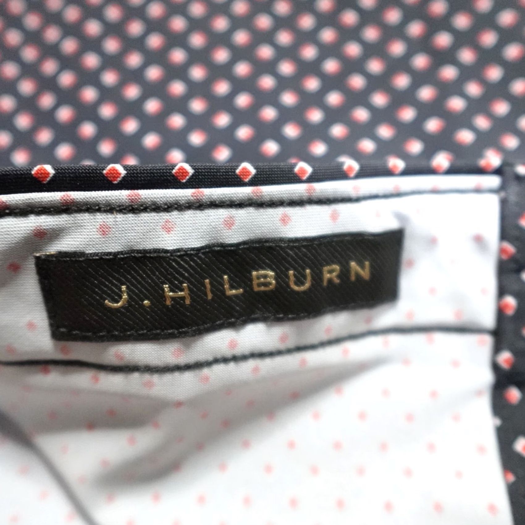 Vintage J.Hilburn Shirt 2XL Black Polka Dot Performance Nylon Elastane Button-Down Shirt Mens Long Sleeve 2XL Black Polka Dot Size US XXL / EU 58 / 5 - 3 Thumbnail