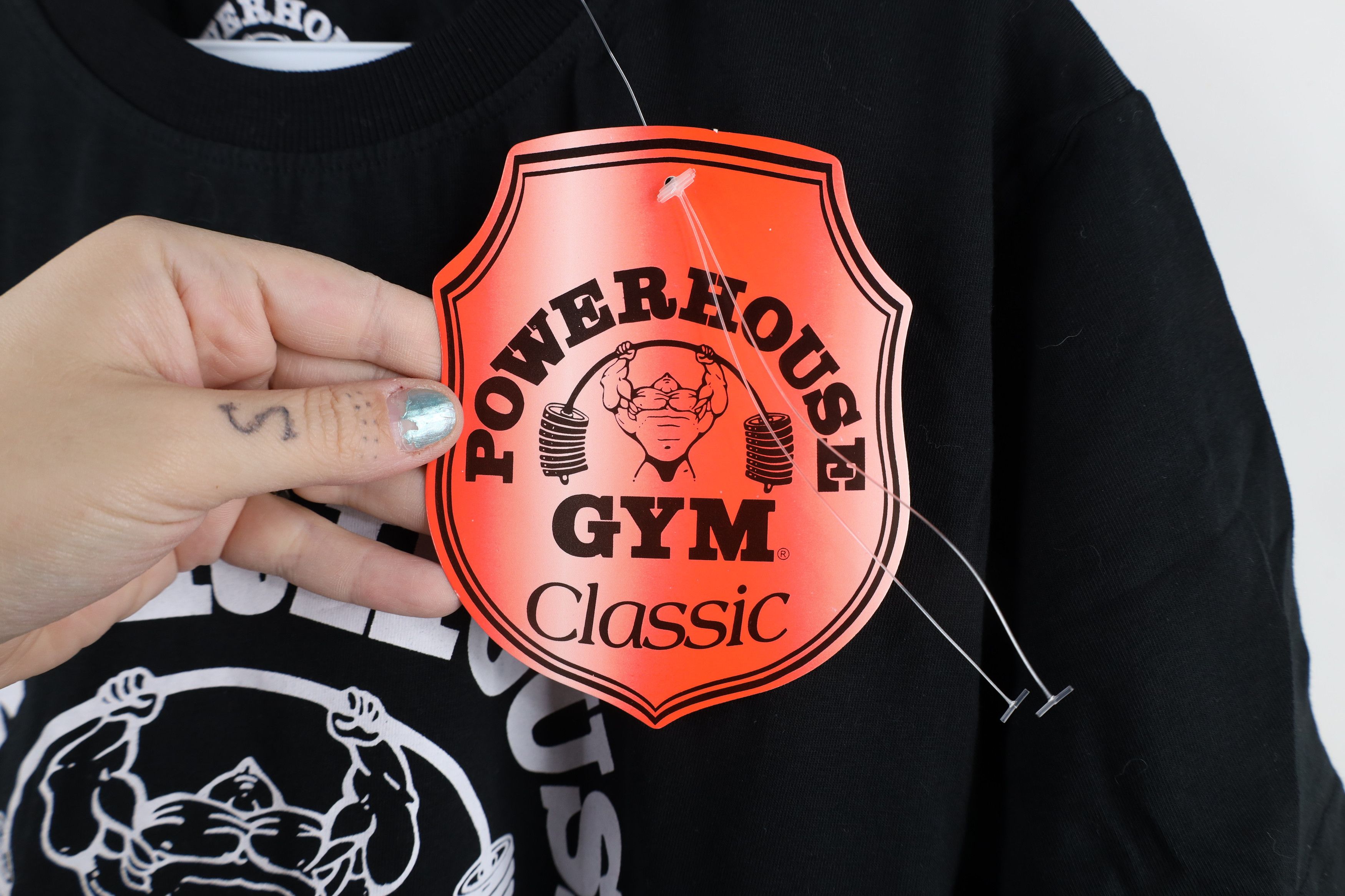 Vintage Deadstock Retro Powerhouse Gym Short Sleeve T-Shirt Black Size US S / EU 44-46 / 1 - 6 Thumbnail