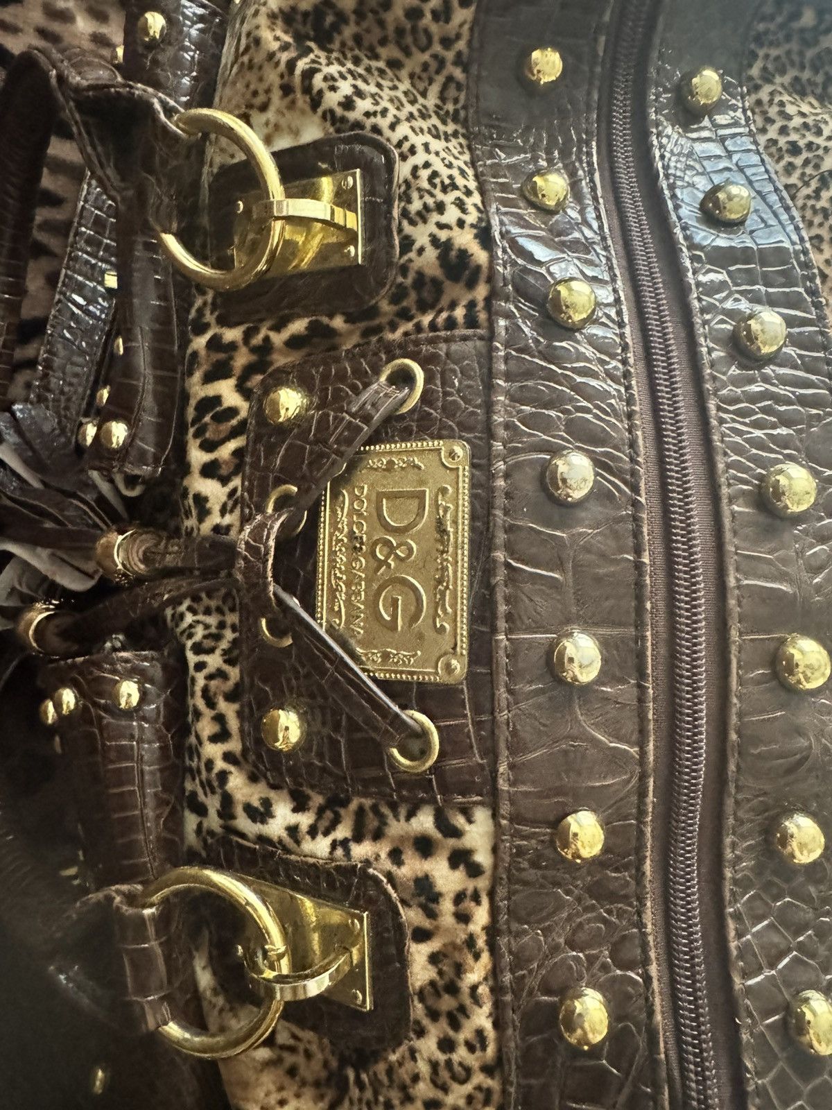 Dolce & Gabbana Dolce and Gabbana Cheetah Print Duffle Size ONE SIZE - 6 Thumbnail