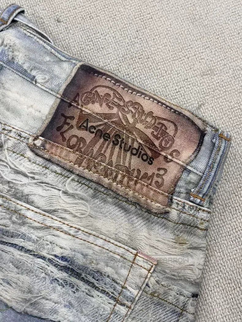 Acne Studios Acne Studios size 40 Low-Rise Straight-Leg Loose Distressed Size US 30 / EU 46 - 4 Thumbnail