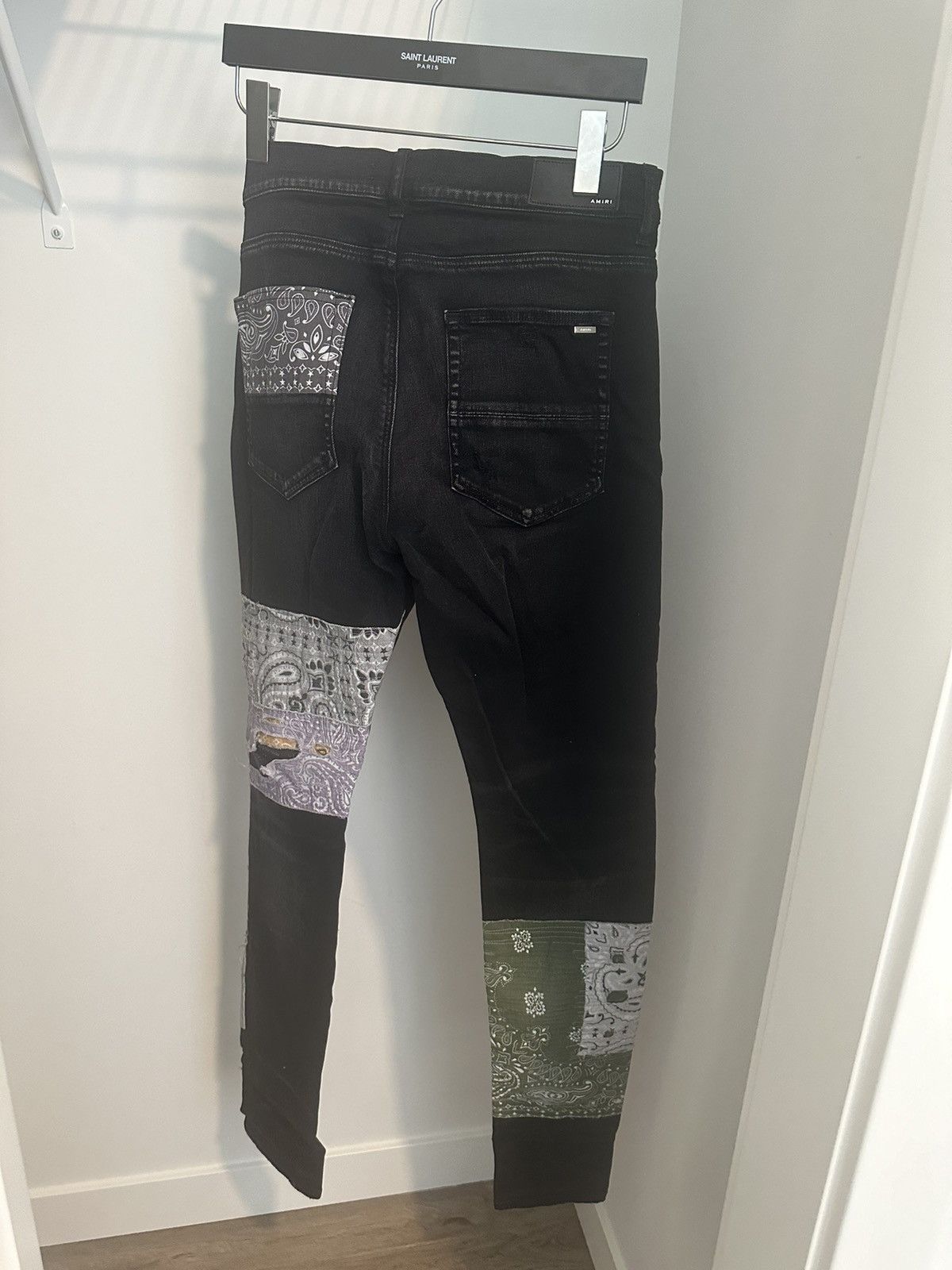 Amiri Amiri Bandana Art Patch Jeans - Aged Black Size US 36 / EU 52 - 5 Thumbnail