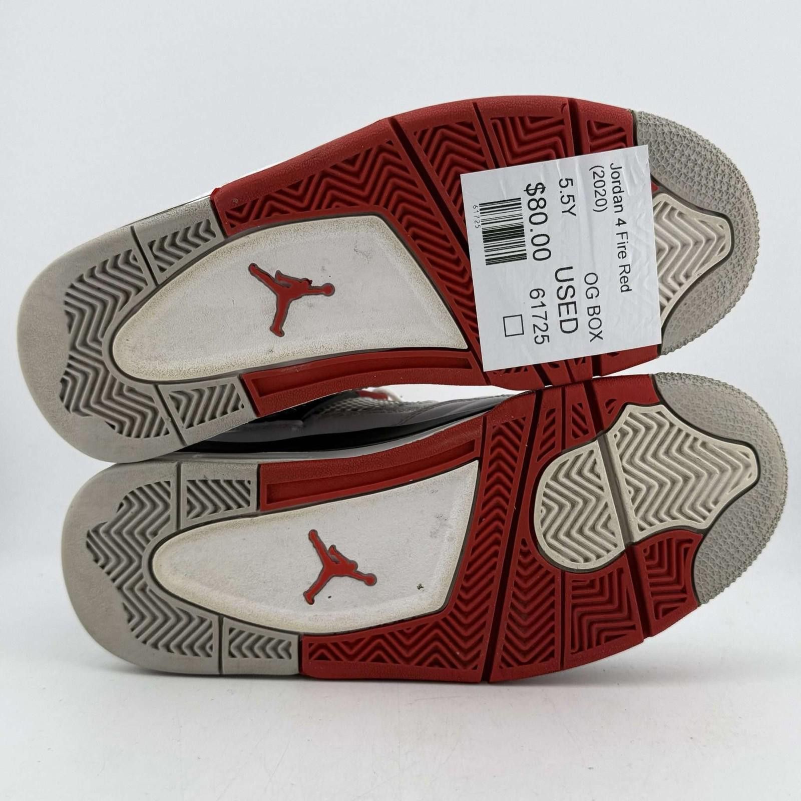 Nike Jordan 4 Fire Red 5.5Y Used with Box Size US 5.5 / EU 38 - 6 Thumbnail