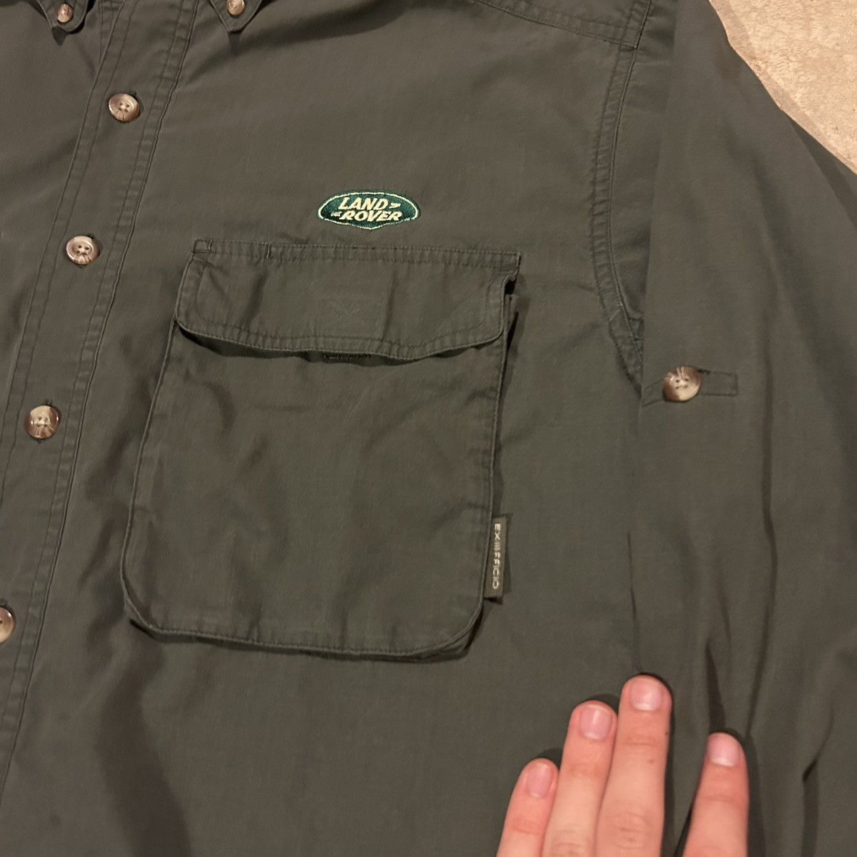 Japanese Brand × Vintage Vintage 90s Land Rover Utility Button Up Shirt Size US L / EU 52-54 / 3 - 3 Thumbnail