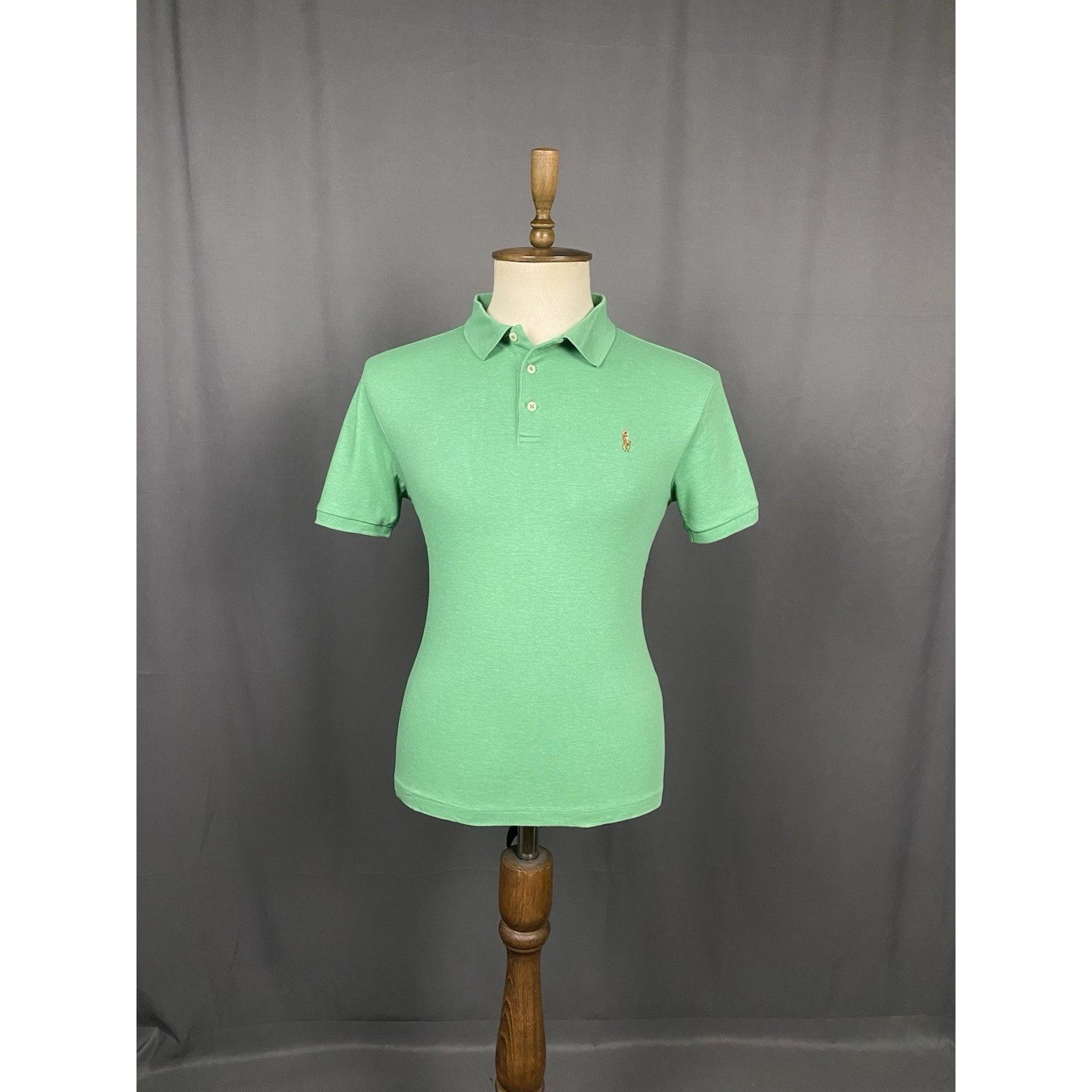 Ralph Lauren Polo Ralph Lauren Slim Fit Men's Green Polo T-Shirt Size L Size US L / EU 52-54 / 3 - 3 Thumbnail