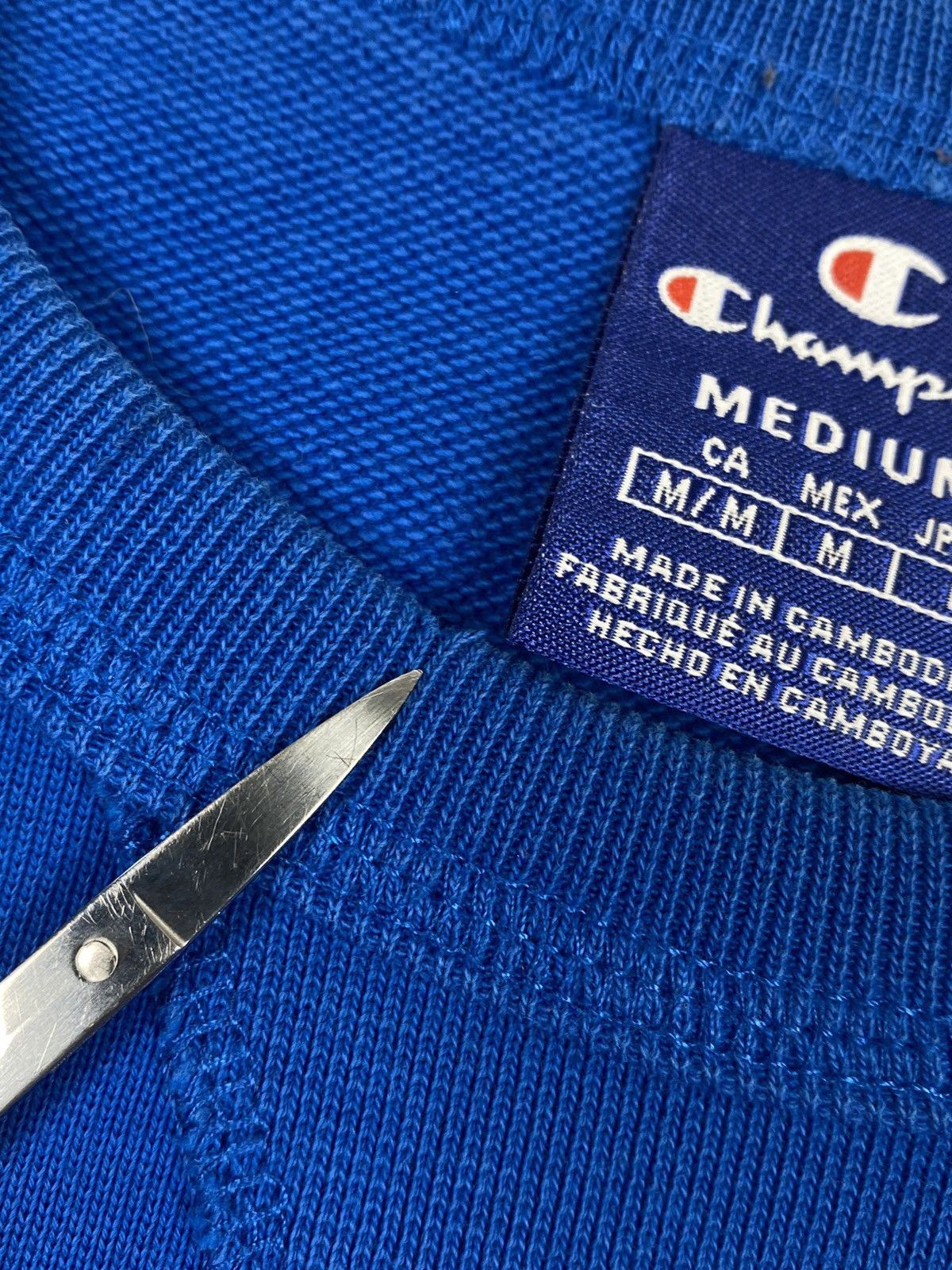 Champion Champion Embroidered Logo Blue Sweatshirt Jumper Size M Size US M / EU 48-50 / 2 - 8 Thumbnail