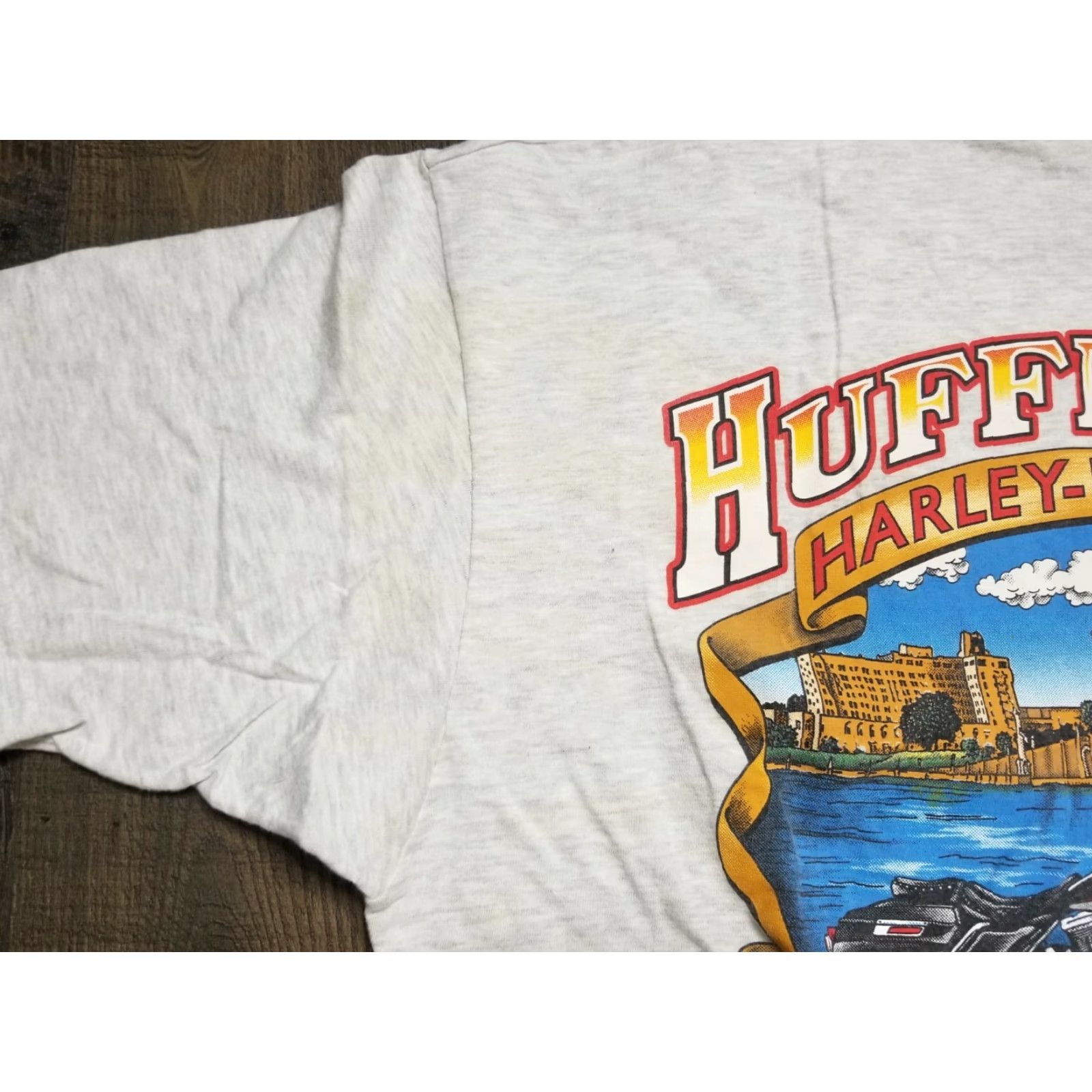 Harley Davidson VINTAGE Harley Davidson T-Shirt XL Mens Space 2000 Double-Sided Logo Graphic Back Transfer Lakeland FL R.K. Stratmen Size US XL / EU 56 / 4 - 3 Thumbnail
