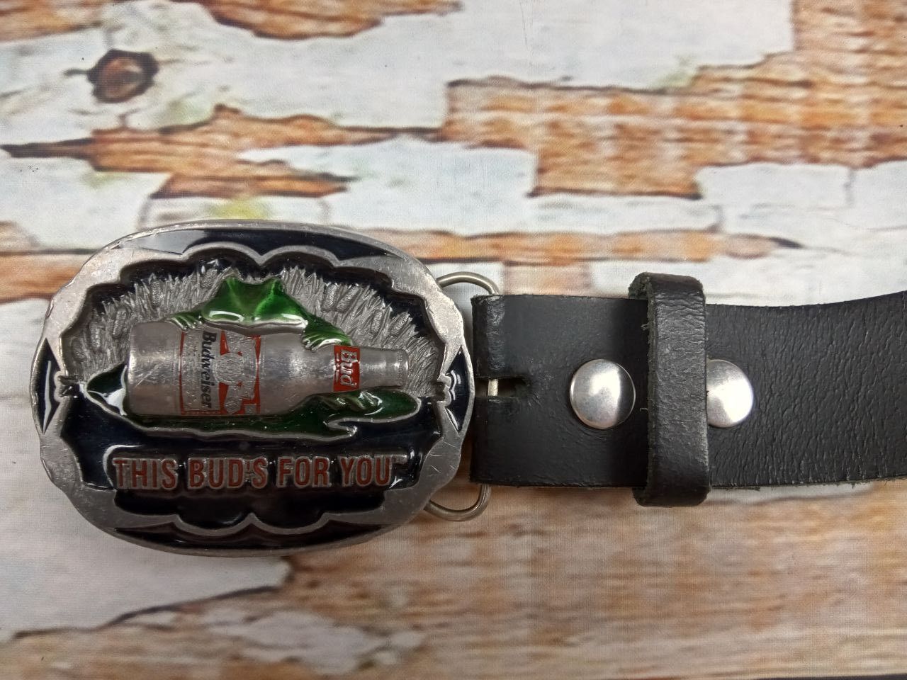 Vintage This Bud's For You Anheuser Busch Vintage Belt 1996 Size ONE SIZE - 2 Thumbnail