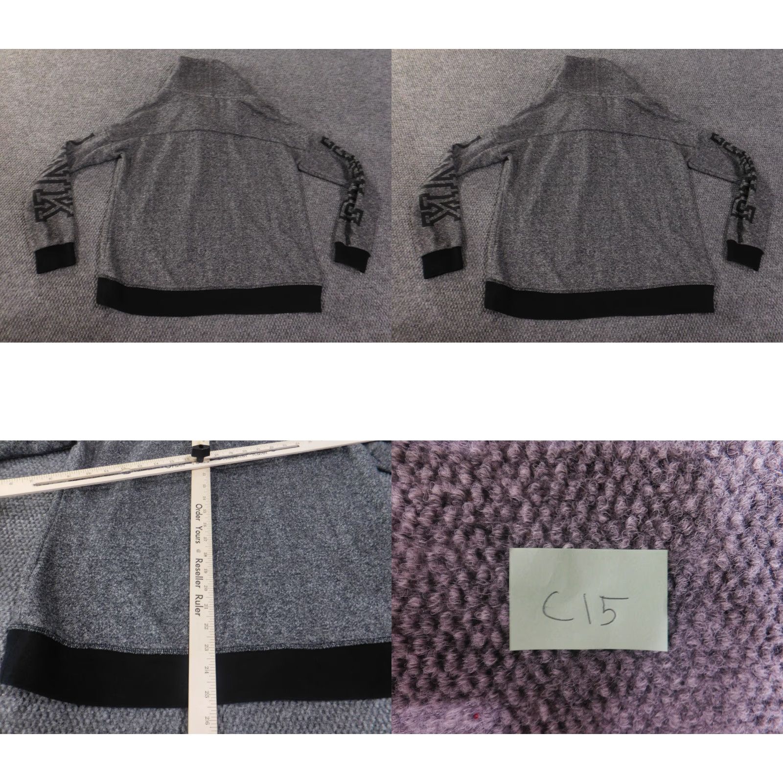 Victoria's Secret Victoria's Secret PINK Sweatshirt Pullover Women Medium Gray Raglan Sleeve Cowl Neck Logo Love Stretch Pullover Knit Size M / US 6-8 / IT 42-44 - 8 Thumbnail