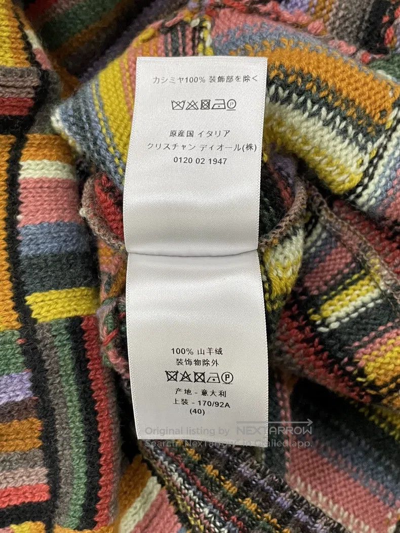Dior Dior Colourful love striped cashmere long sleeves Size S / US 4 / IT 40 - 6 Thumbnail