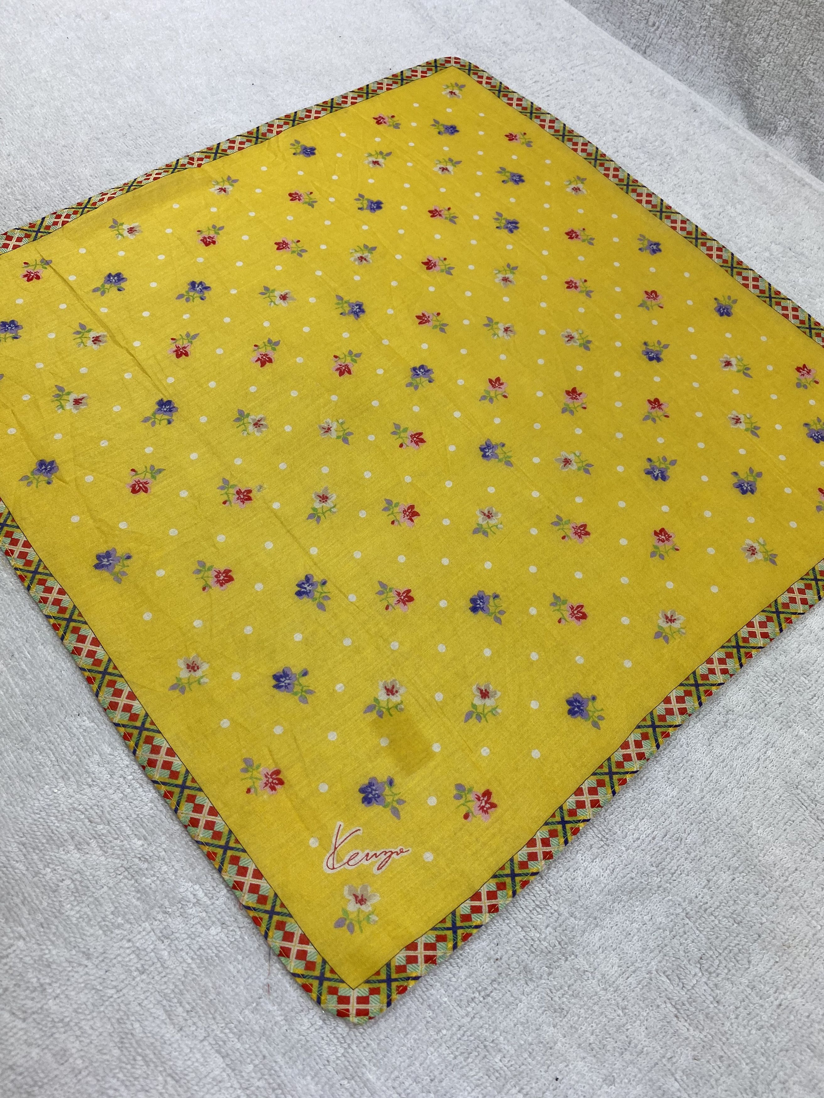Kenzo × Vintage Kenzo Handkerchief / Bandana / Neckerchief Size ONE SIZE - 4 Thumbnail