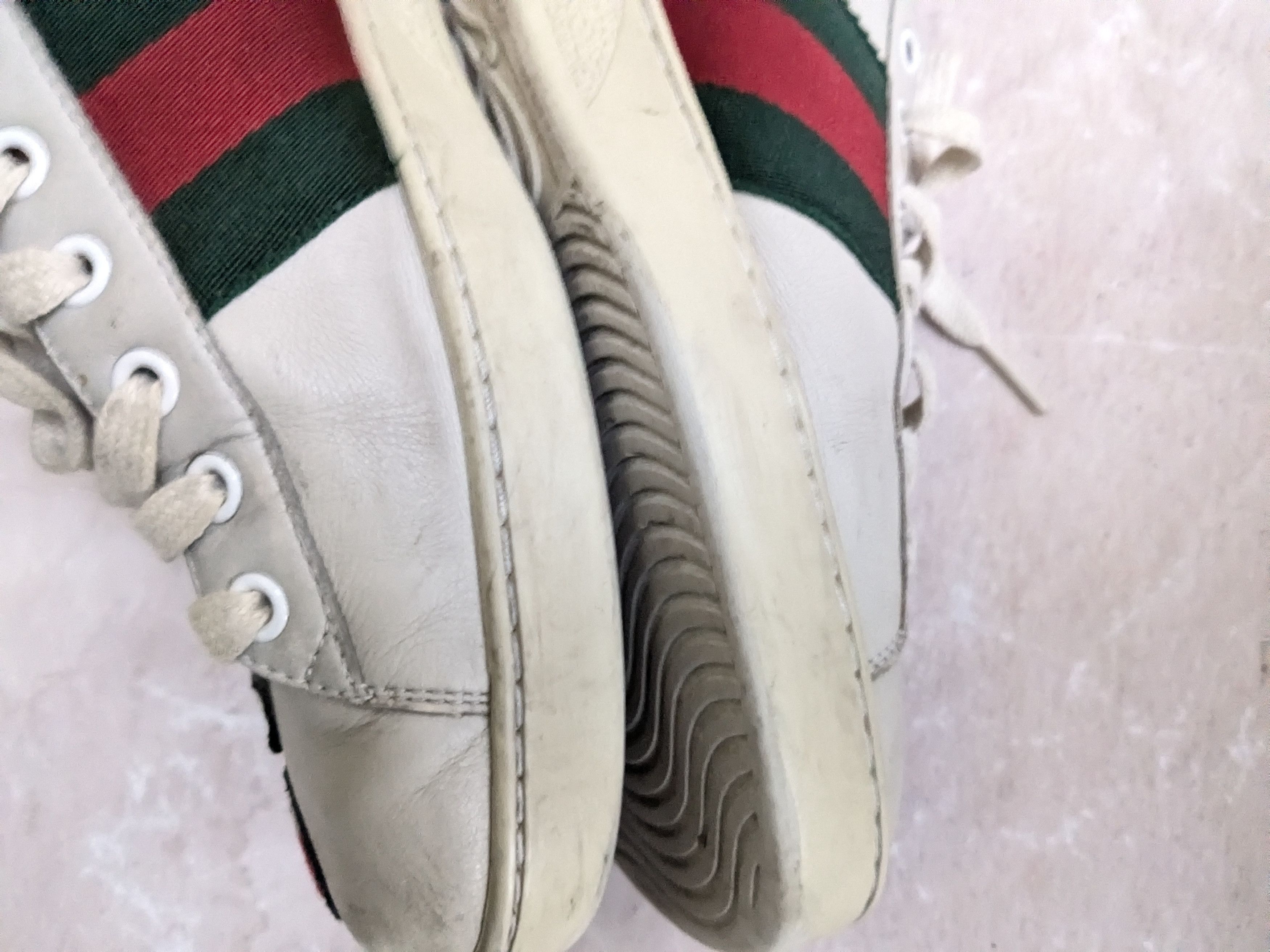 Gucci Gucci Ace Floral 8.5 Low Tops Leather Flower Size US 8.5 / EU 41-42 - 13 Thumbnail