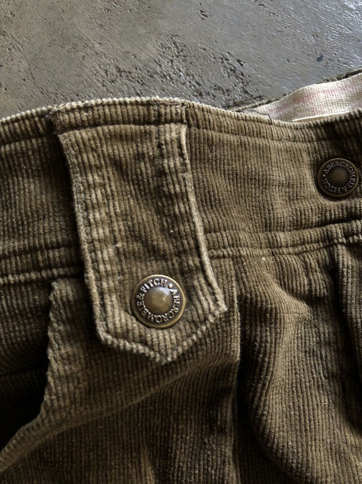 If Six Was Nine JAPANESE ABERCROMBIE & FITCH CORDU CARGO PANTS FLARED Size US 30 / EU 46 - 6 Thumbnail