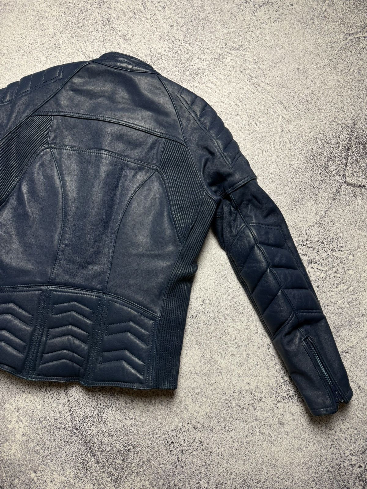 Genuine Leather Vintage IXS Echtes Leder Leather Jacket Moto Racing Style Size US S / EU 44-46 / 1 - 17 Thumbnail