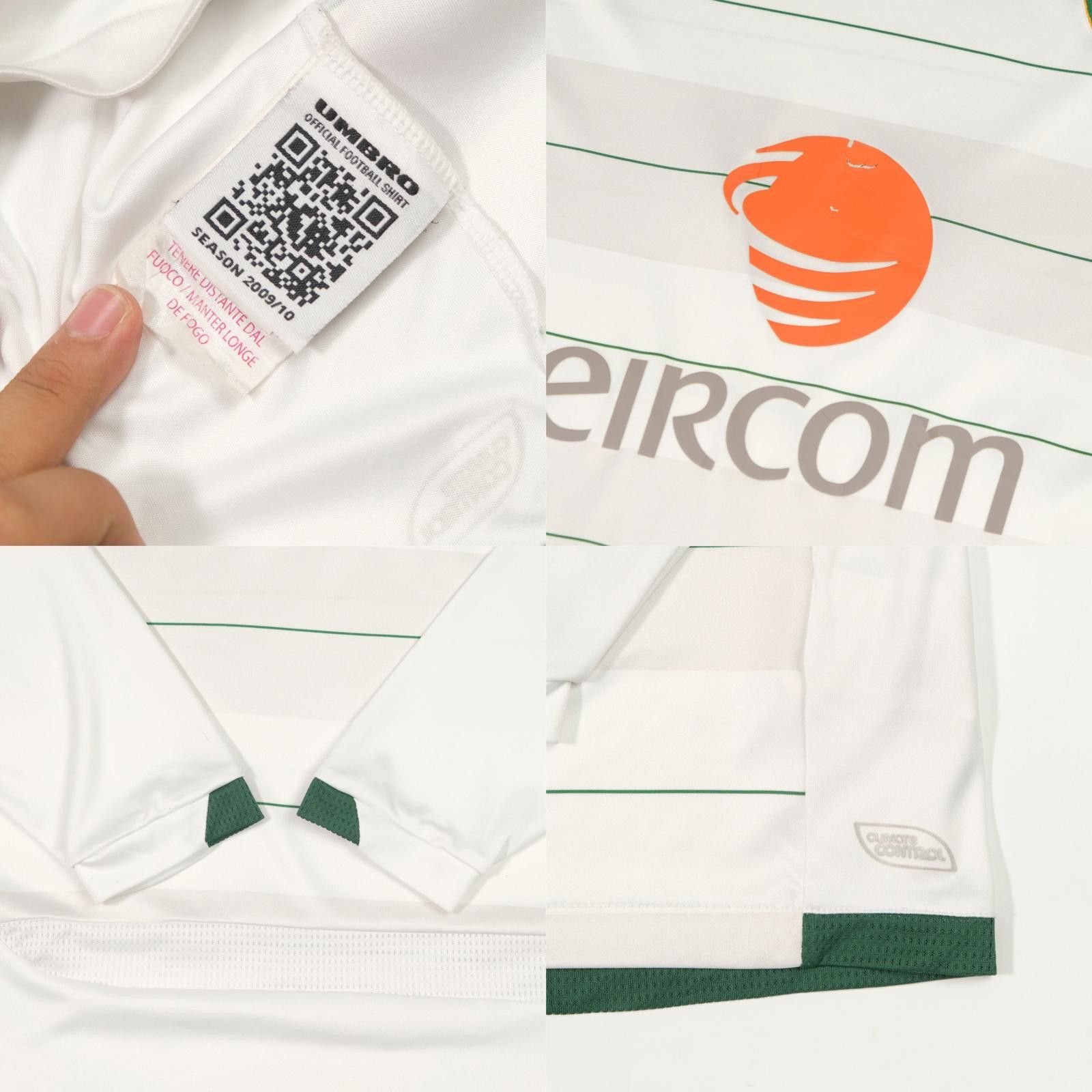 Umbro 2009/10 Ireland Away Shirt (L) Size US L / EU 52-54 / 3 - 6 Thumbnail