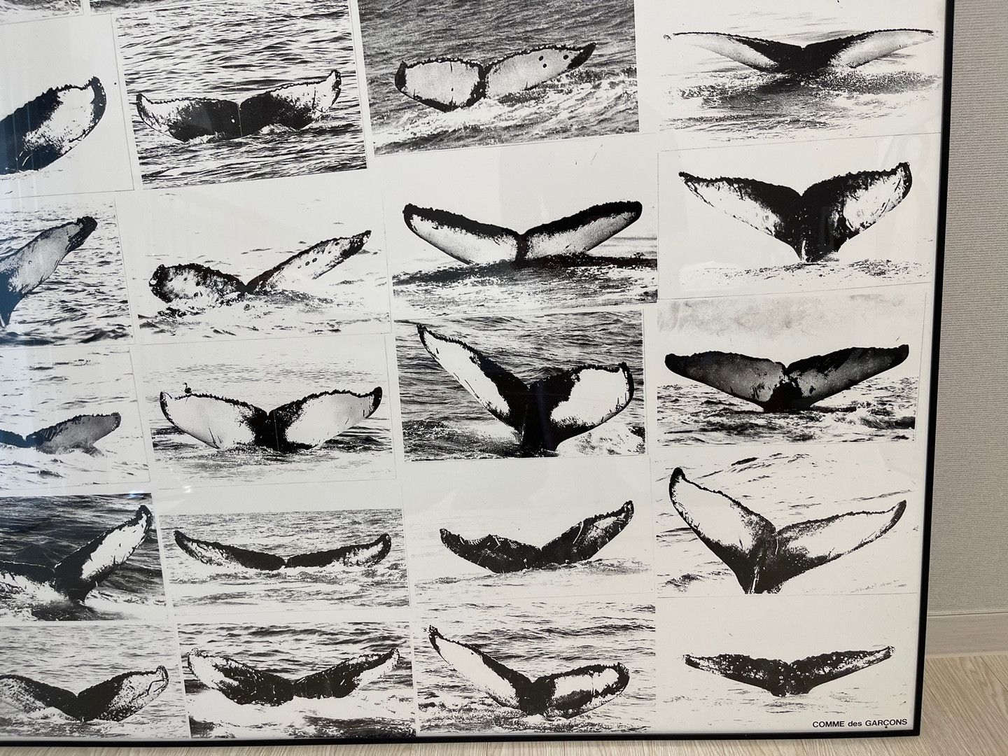 Comme des Garcons × Comme des Garcons Homme Plus COMME des GARCONS AD1990-1999 Humpback Whale Art Poster Size ONE SIZE - 5 Thumbnail