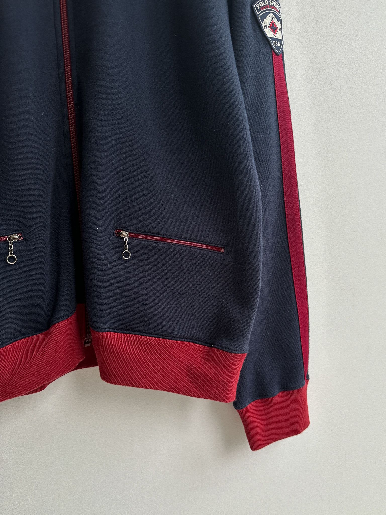 Polo Ralph Lauren Vintage Polo Sport Ralph Lauren Full Zip Cotton Jacket Size US L / EU 52-54 / 3 - 8 Thumbnail