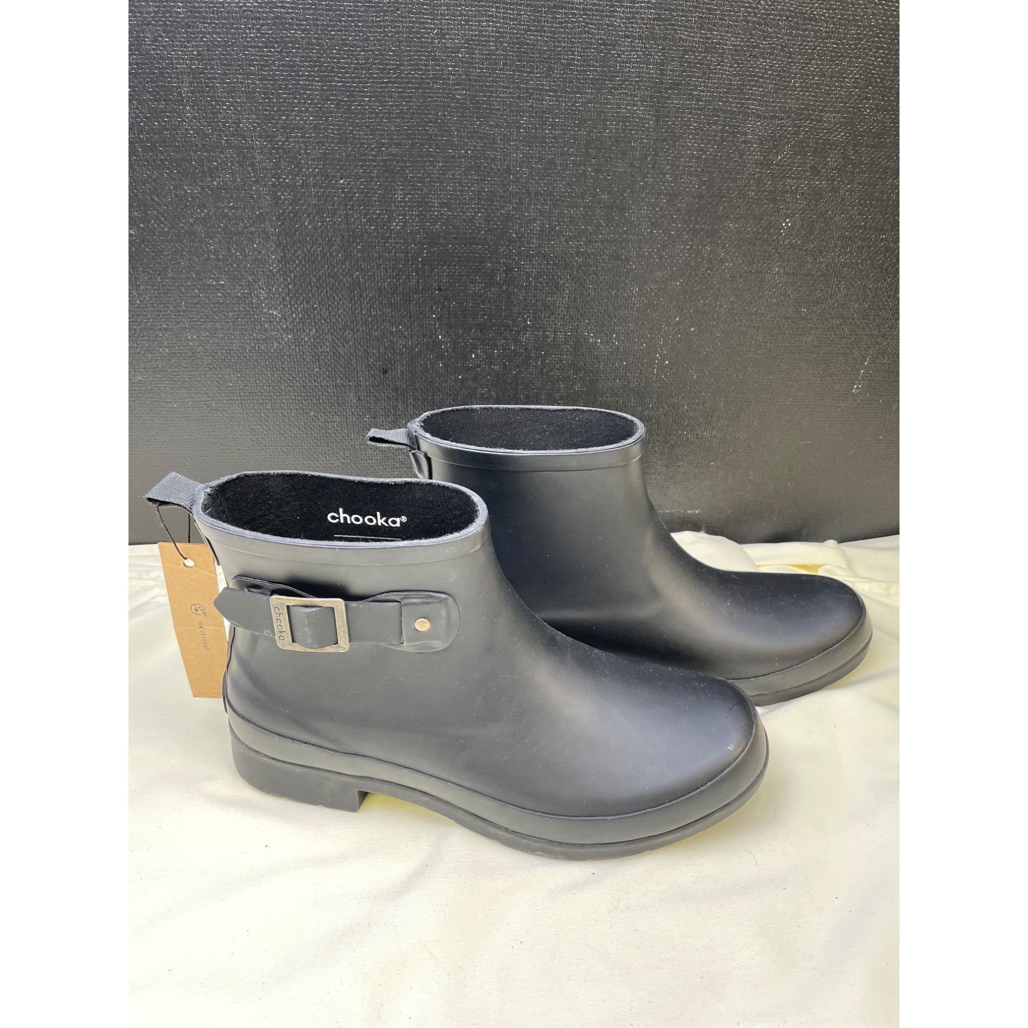 Other Chooka Womens Black Ankle Rain Boots Shoes Size 9 SKU 6448 Size US 9 / IT 39 - 3 Thumbnail