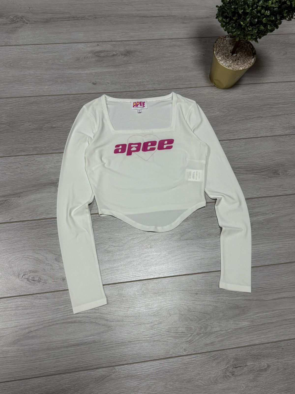 Aape Bape apee heart long sleeve big logo mesh Size S / US 4 / IT 40 - 1 Thumbnail