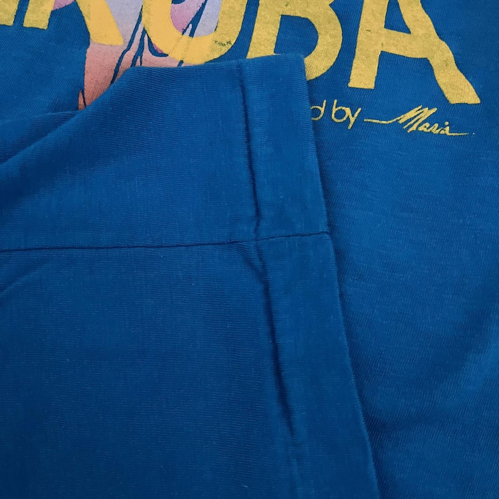 Artselab VTG 80s Prikichi Aruba Tropical Parrot Tee Size L/XL Size US XL / EU 56 / 4 - 5 Thumbnail