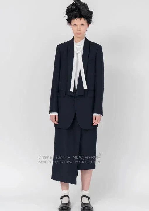 CDG by Comme des Garcons Black Long Sleeve Shirtdress with Bow Tie. Size S / US 4 / IT 40 - 3 Thumbnail