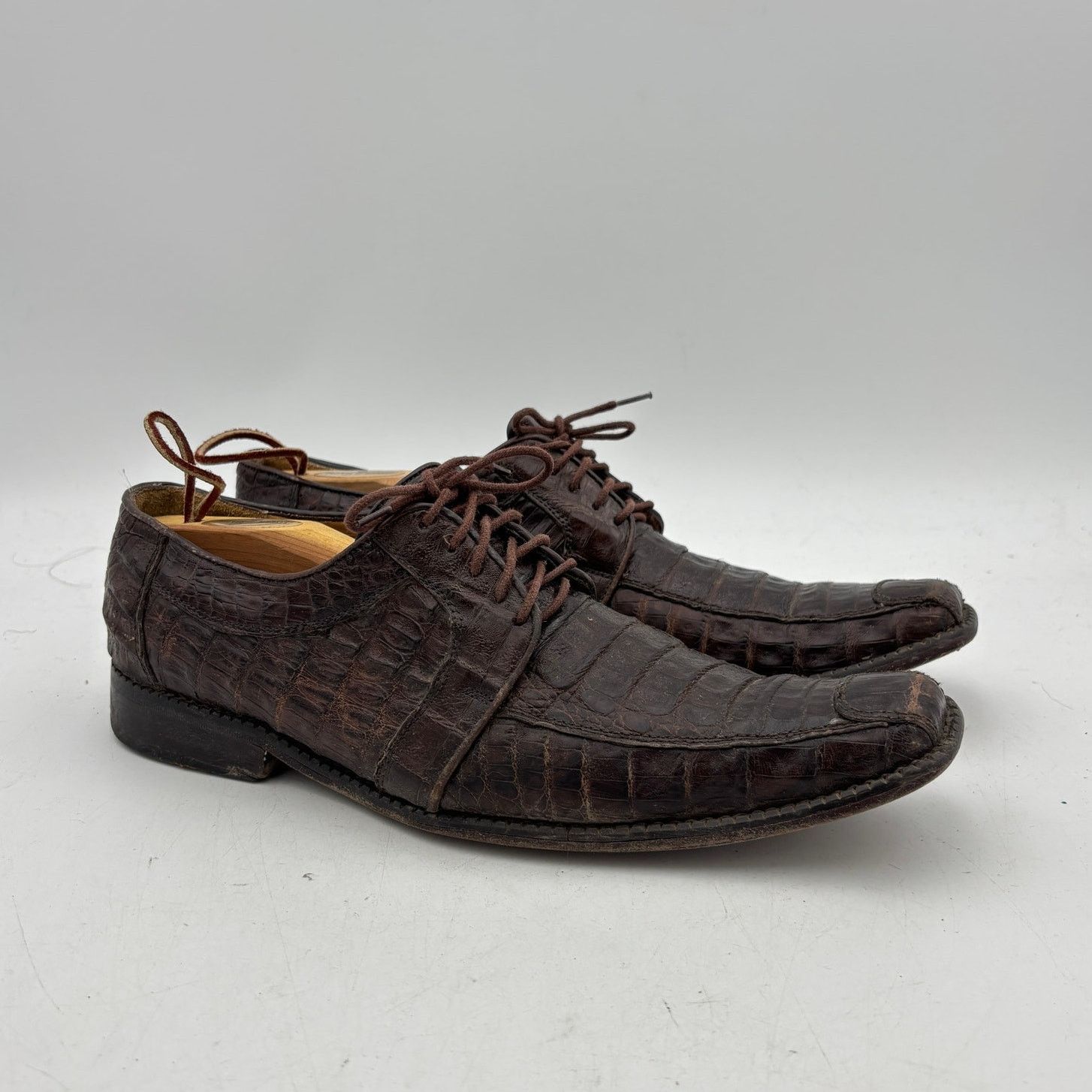 Los Altos Boots Los Altos Boots Crocodile Oxfords Dress Shoes Men US 9.5-10 Size US 9.5 / EU 42-43 - 1 Thumbnail