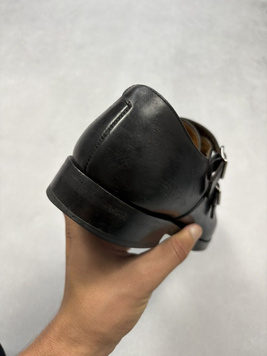 Franceschetti Franceschetti Black Leather Double Monk Strap Shoes Size US 8 / EU 41 - 10 Thumbnail